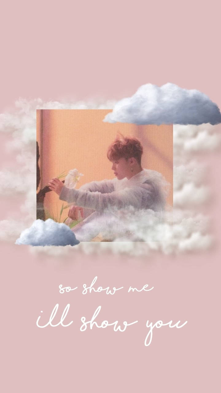 Естетичен BTS Jimin Cloud Тапет