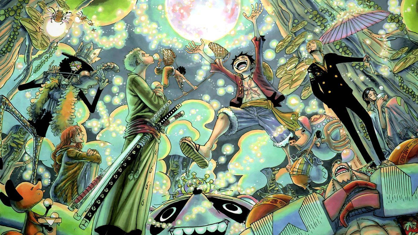 Естетичен One Piece фен арт Тапет