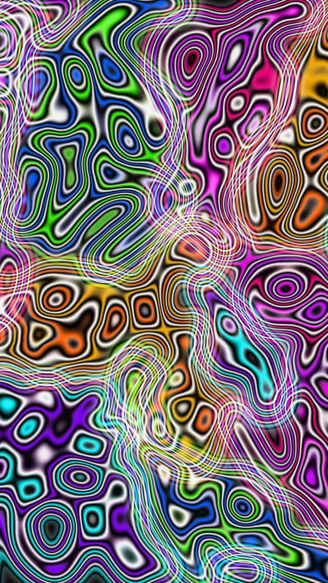 Естетични трипи цветни петна Тапет