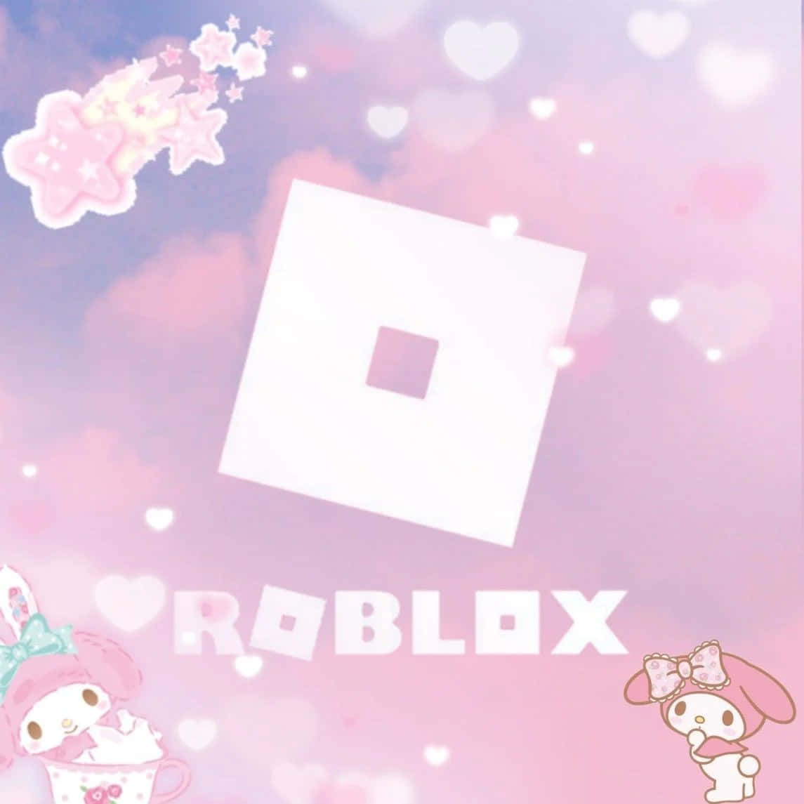 Естетично кавай лого на Roblox Тапет