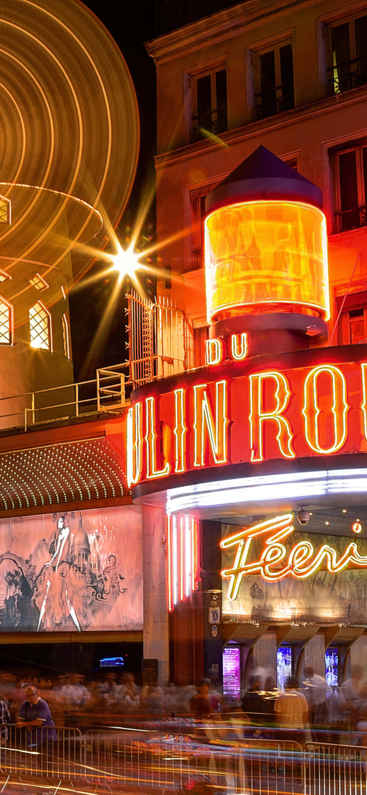 Moulin Rouge Light Trail Effect Тапет