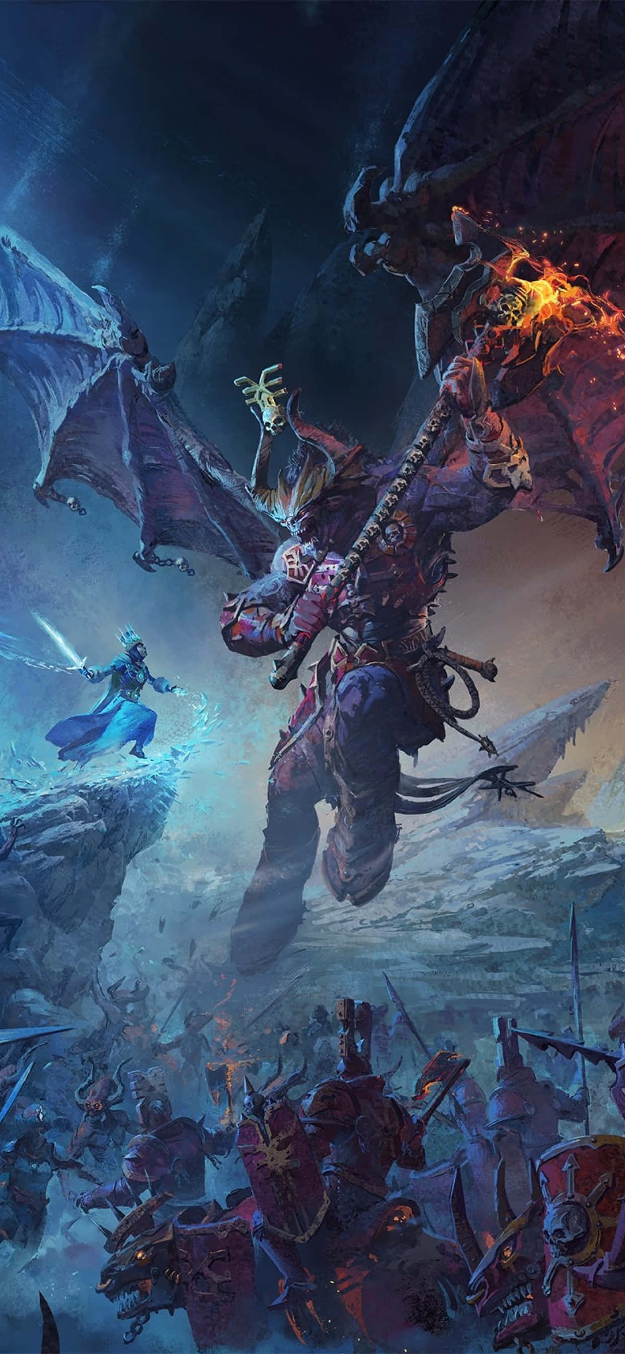 Завладейте Total War Warhammer с iPhone X Тапет