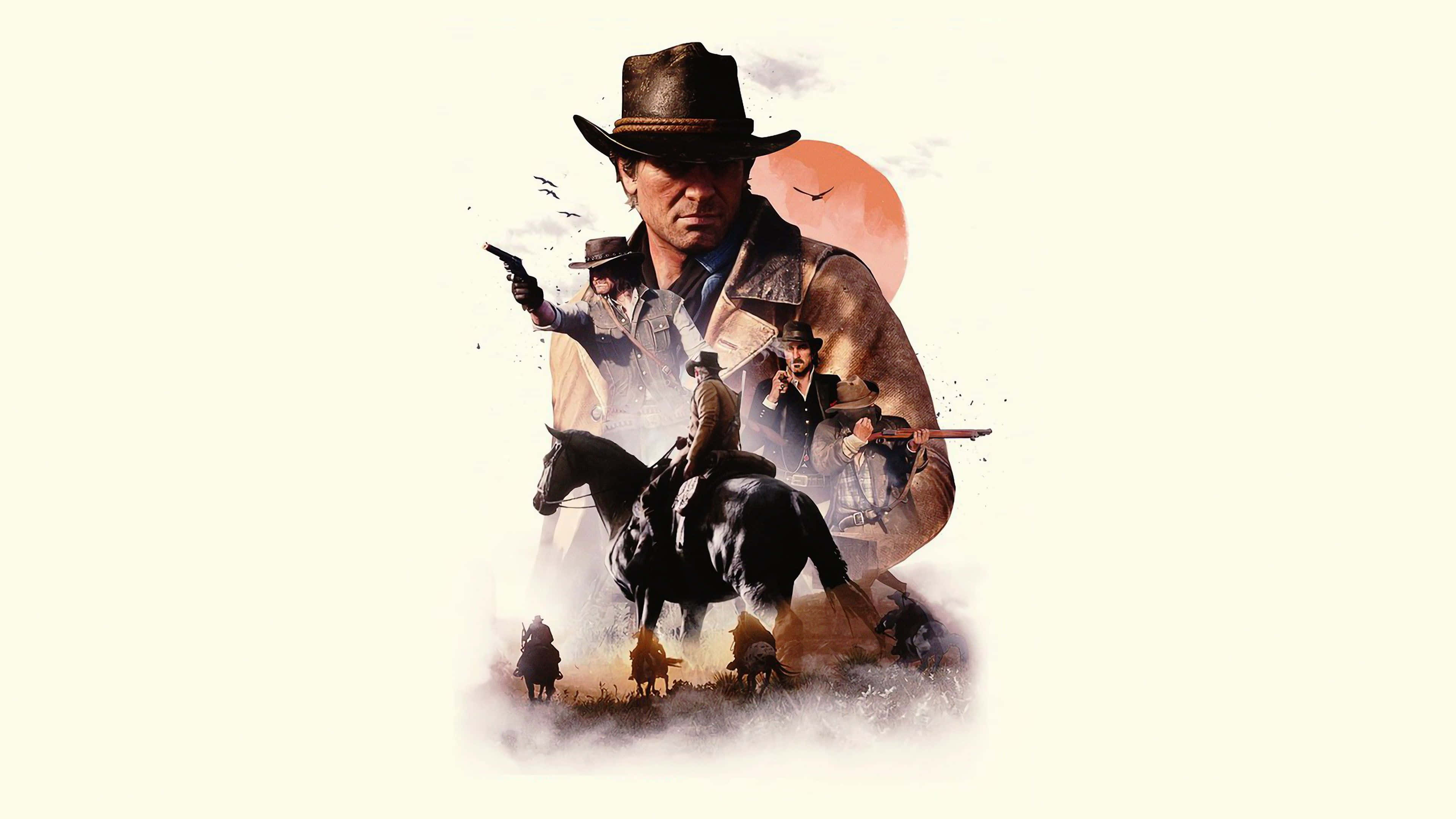 Завладяващ западен пейзаж от Red Dead Redemption 2 Тапет
