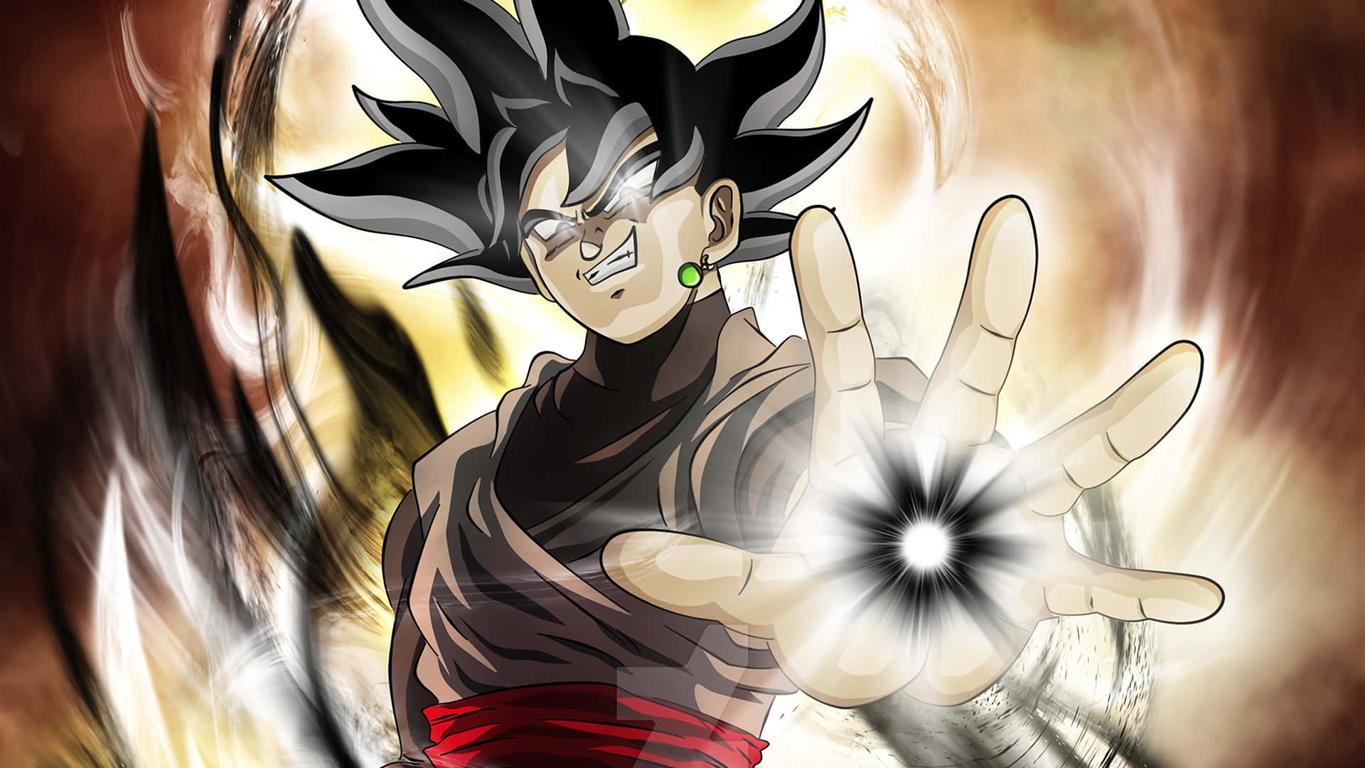 Заплашителният Гоку Блек от Dragon Ball Super Тапет
