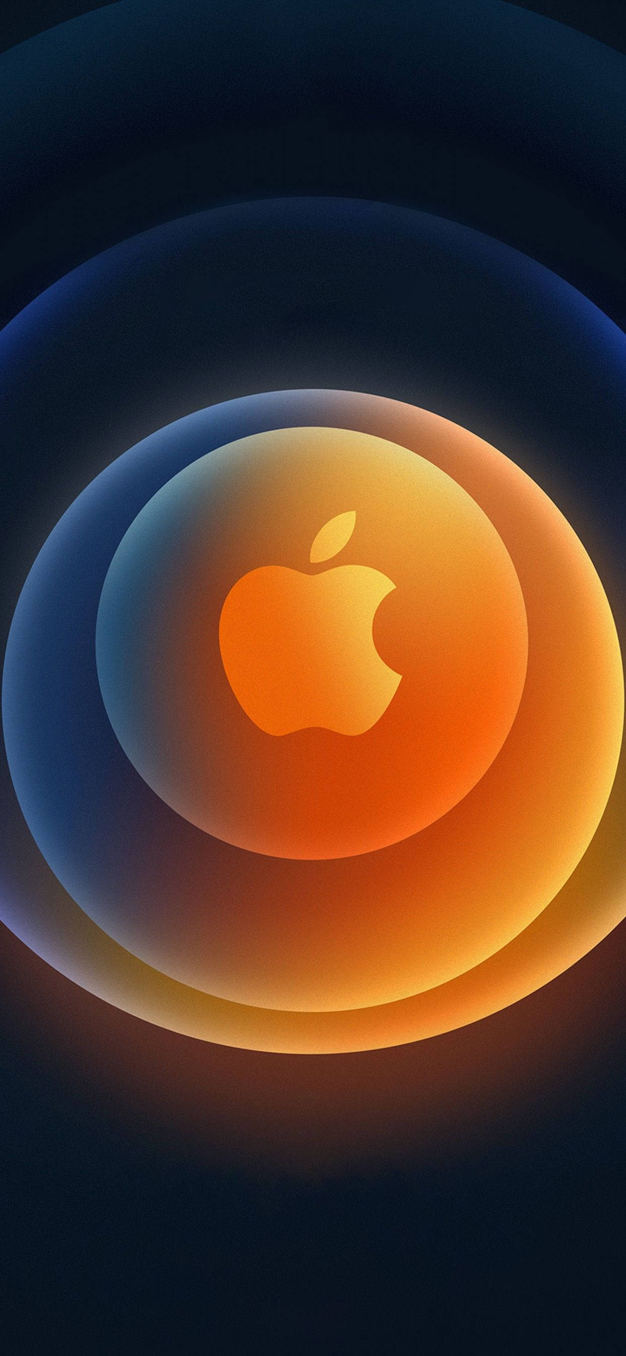 Златен лого на iPhone 12 Pro Max Тапет