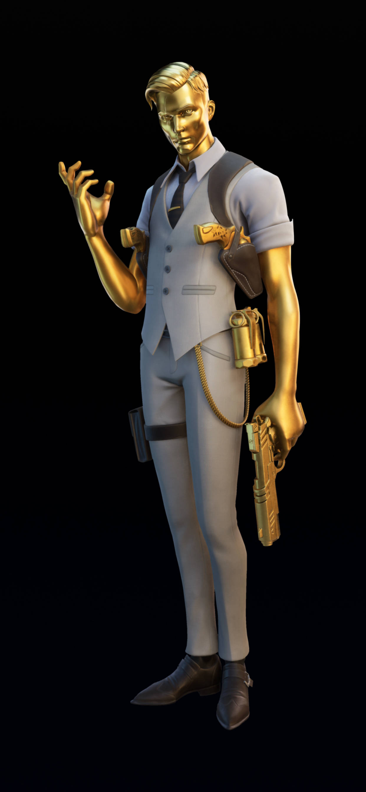 Златна кожа Midas Fortnite Тапет