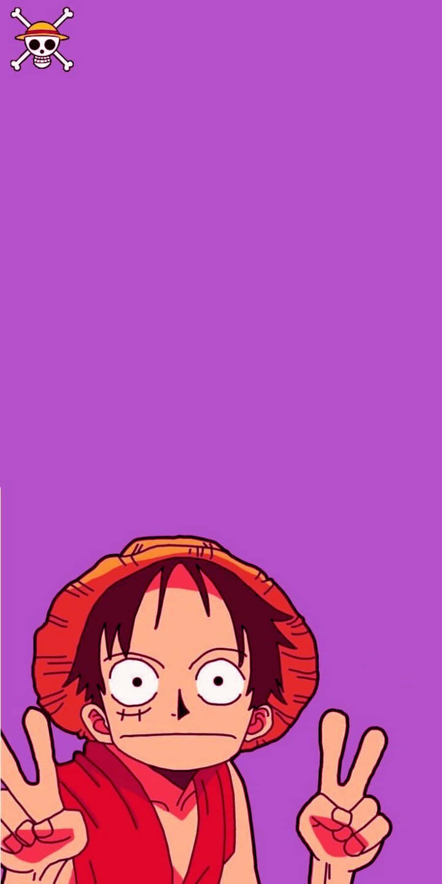 Знак мир от One Piece Луфи за телефон Тапет