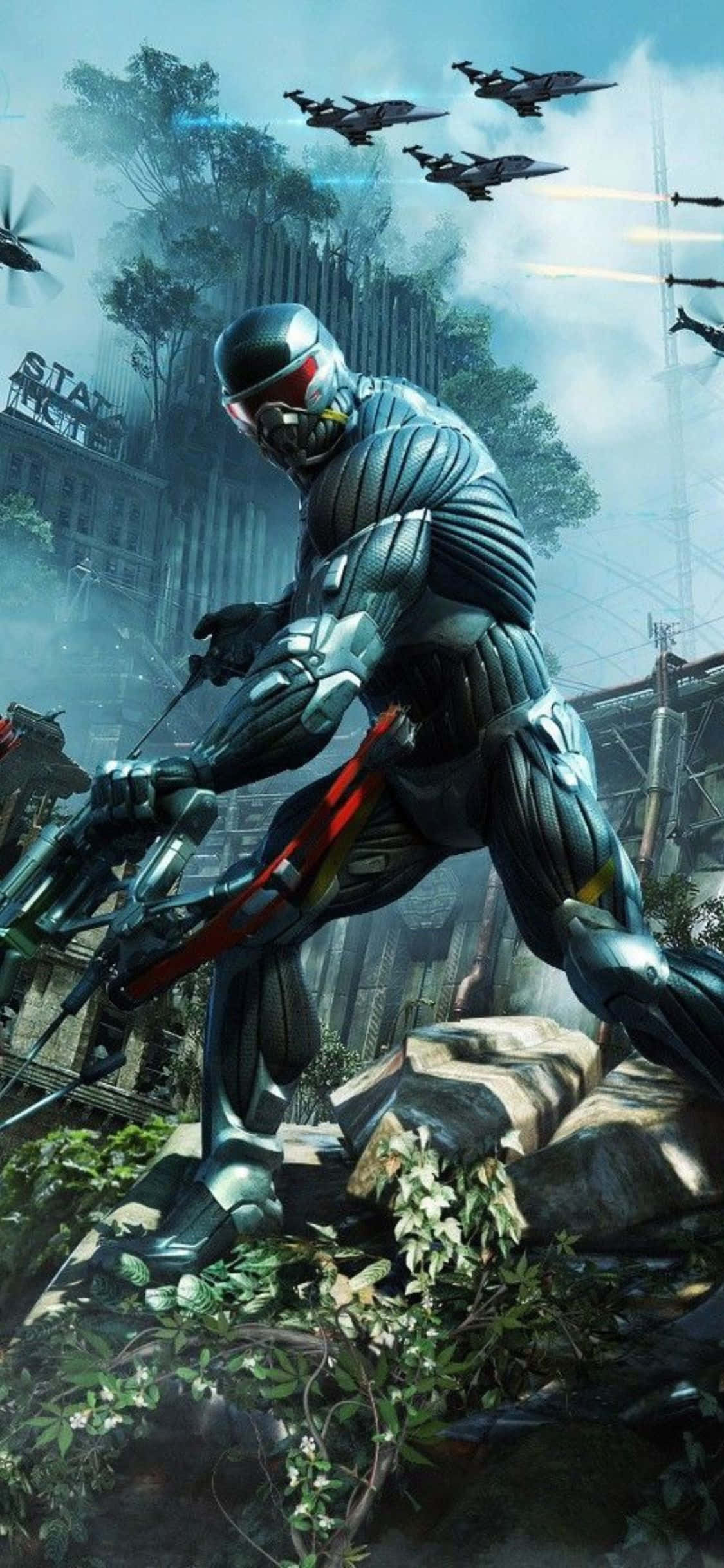 Играй Crysis 3 на най-новия iPhone X Тапет