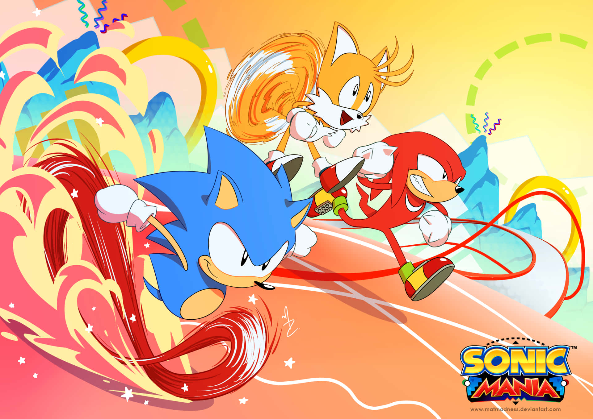Играйте ултимативния класически страничен скролър със Sonic Mania! Тапет
