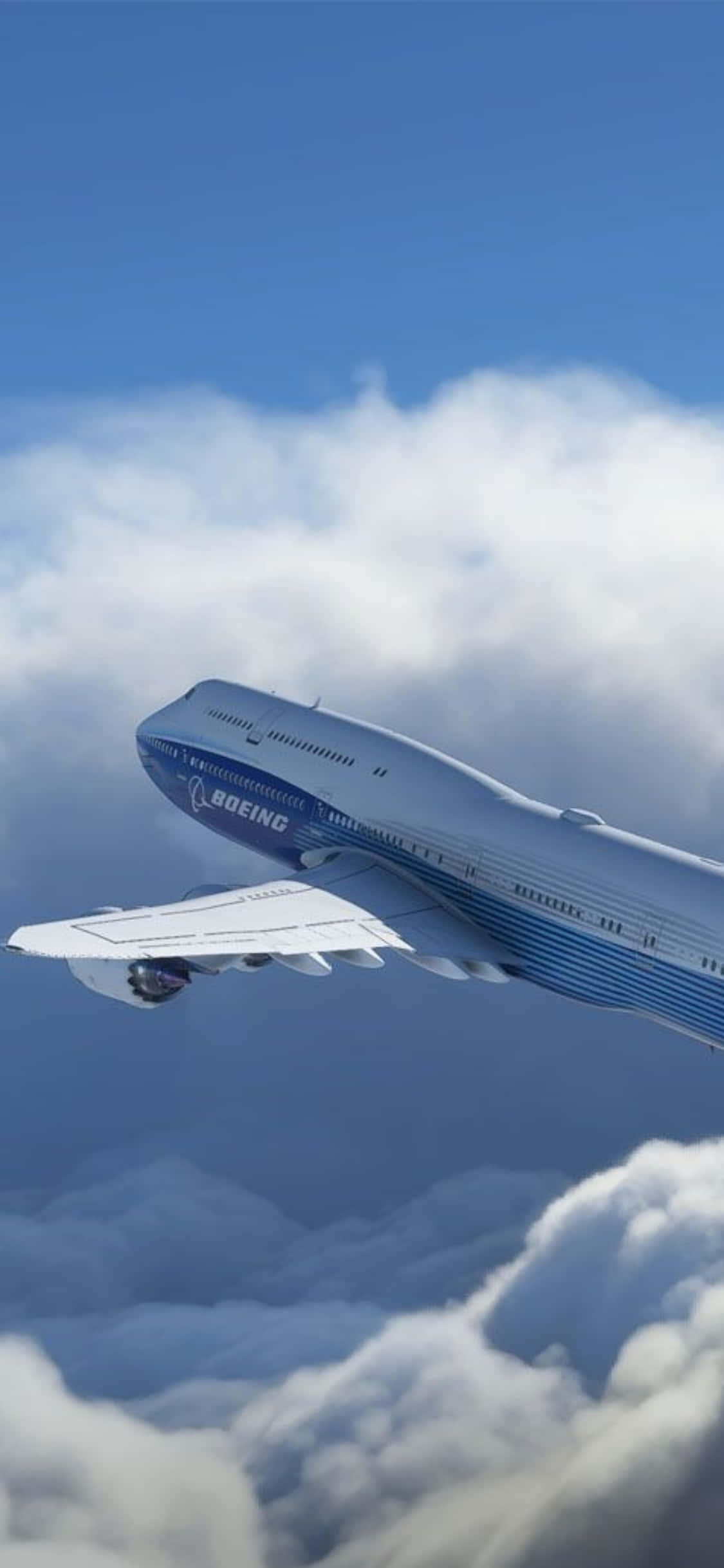 Виртуално издигнете се в небеса с iPhone Xs и Microsoft Flight Simulator Тапет