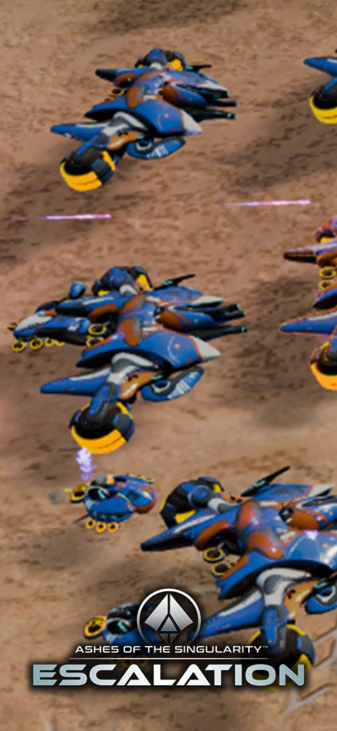 Изживей Ashes Of The Singularity Escalation на iPhone X Тапет