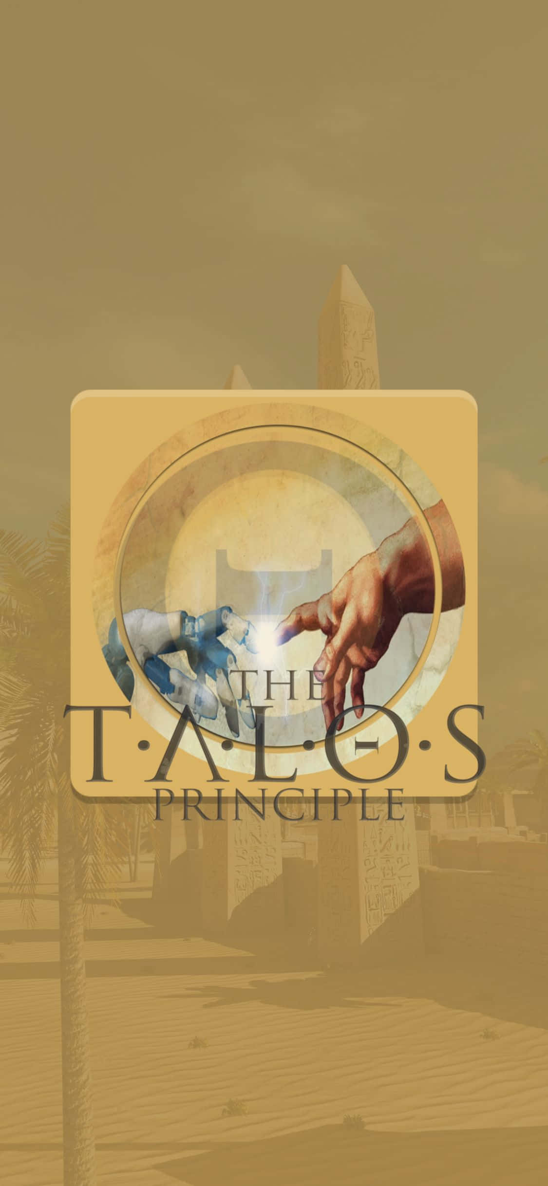 Изживейте The Talos Principle на iPhone Xs Тапет