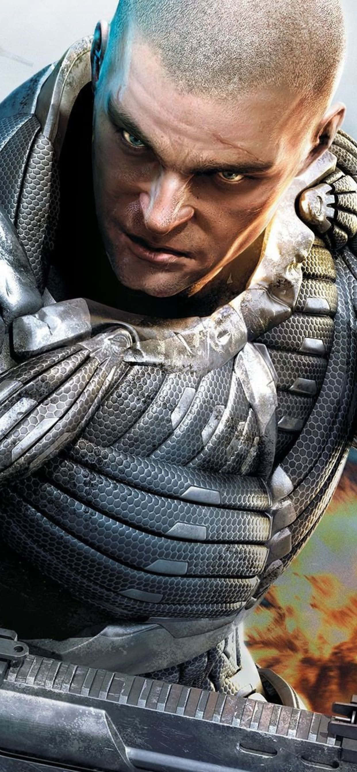 Изживейте игра като никога преди с iPhone Xs Max Crysis Warhead Тапет