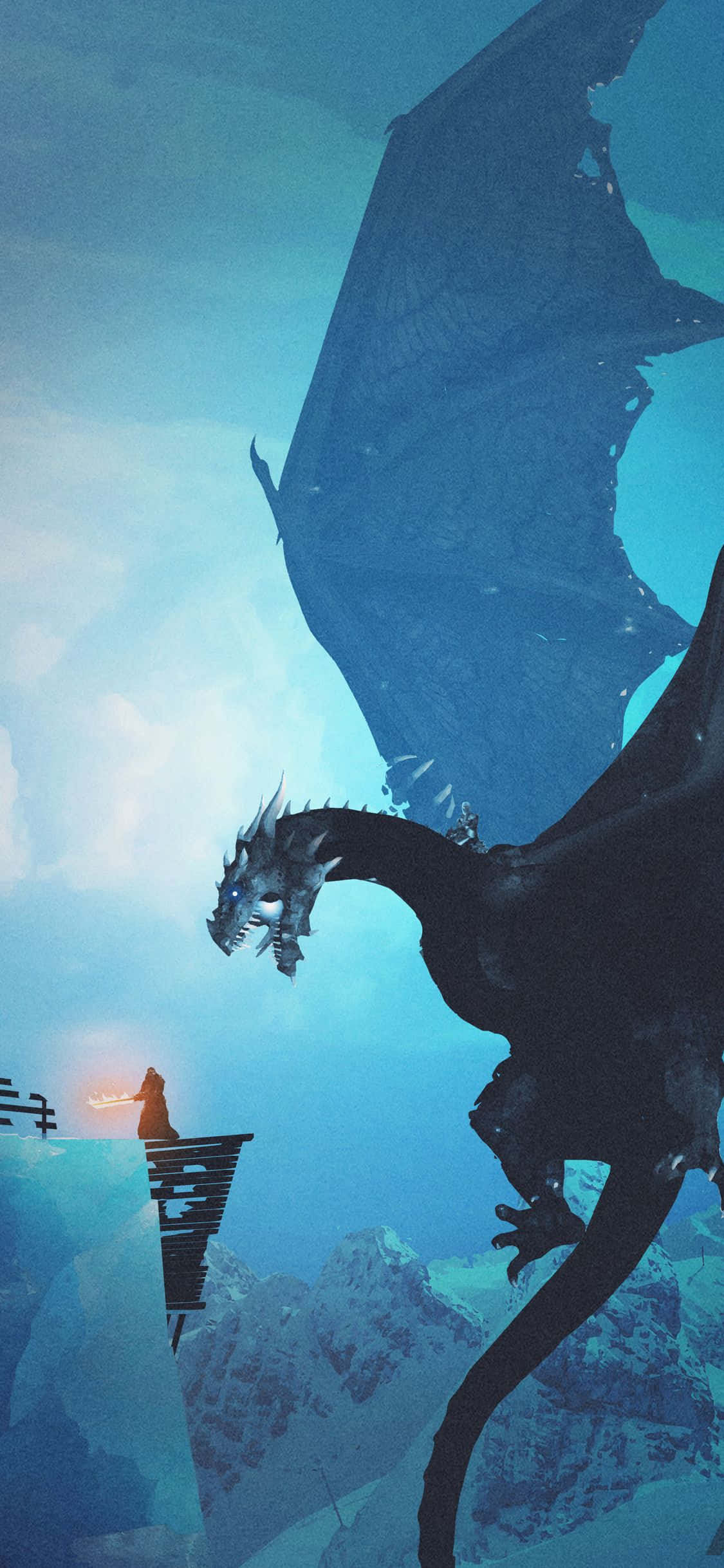 Изживейте епични приключения на вашия iPhone Xs с Dragon Age Inquisition. Тапет