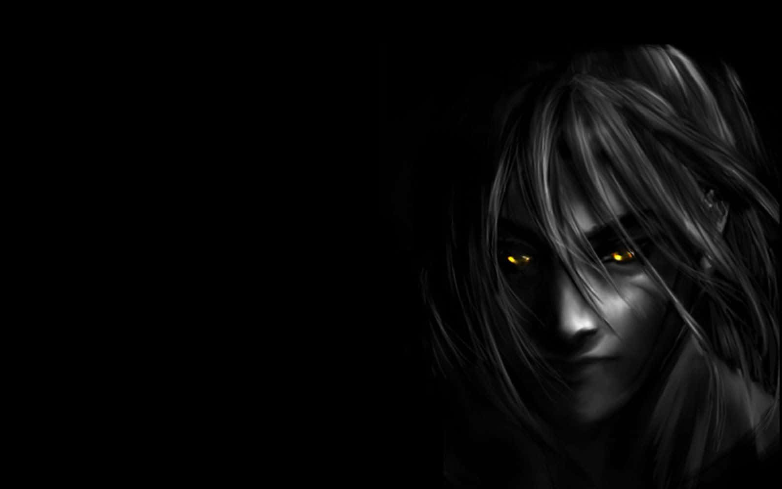 Изживейте магията на анимето с Black Anime Тапет