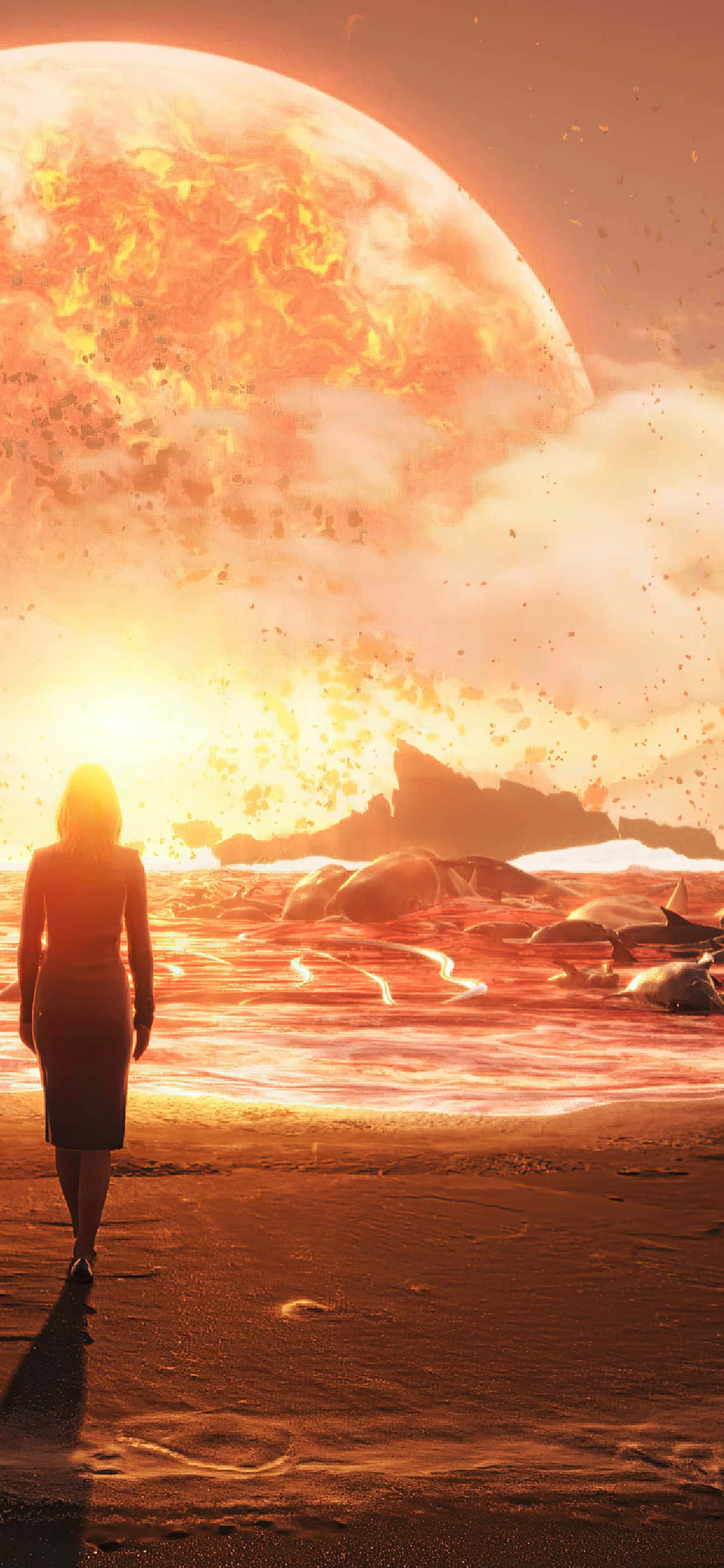 Изживейте революционната игра „Death Stranding“ на вашия нов iPhone Xs Max Тапет