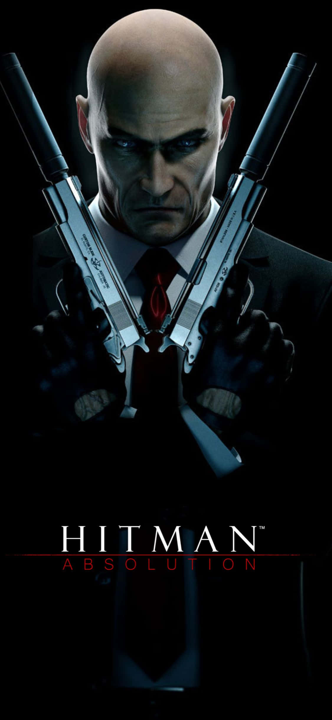 Изживей потапящ свят от убийци и измами с Hitman Absolution на iPhone X Тапет
