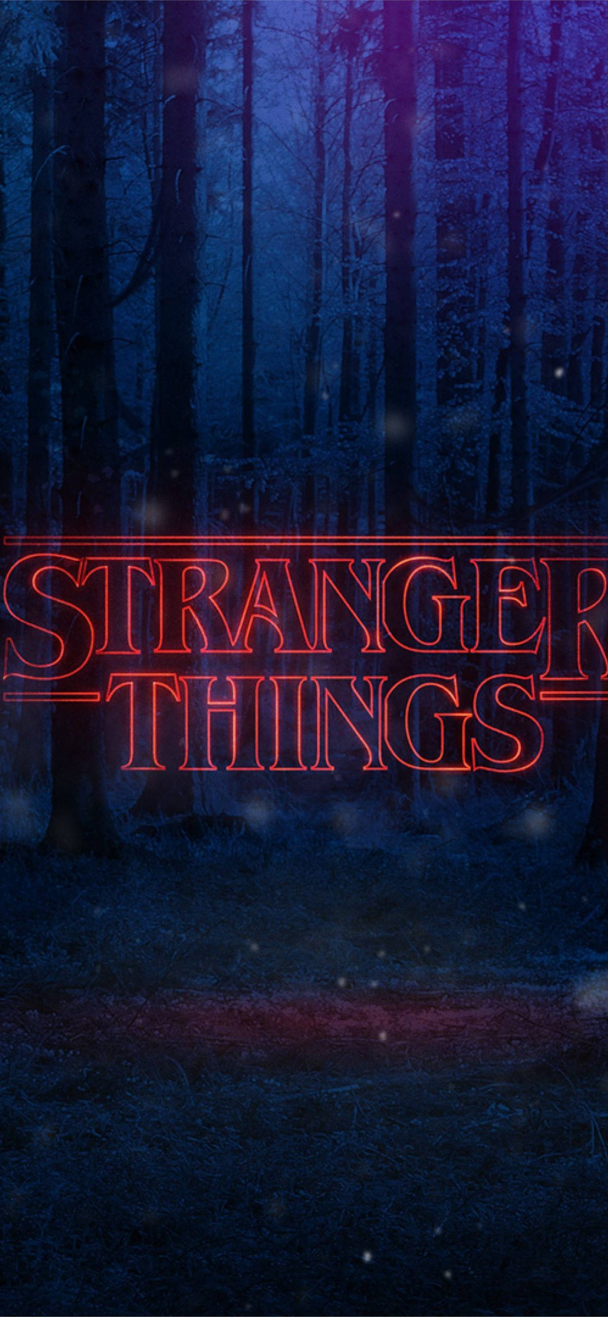 Изображение Естетичен изглед на гората от Stranger Things Тапет
