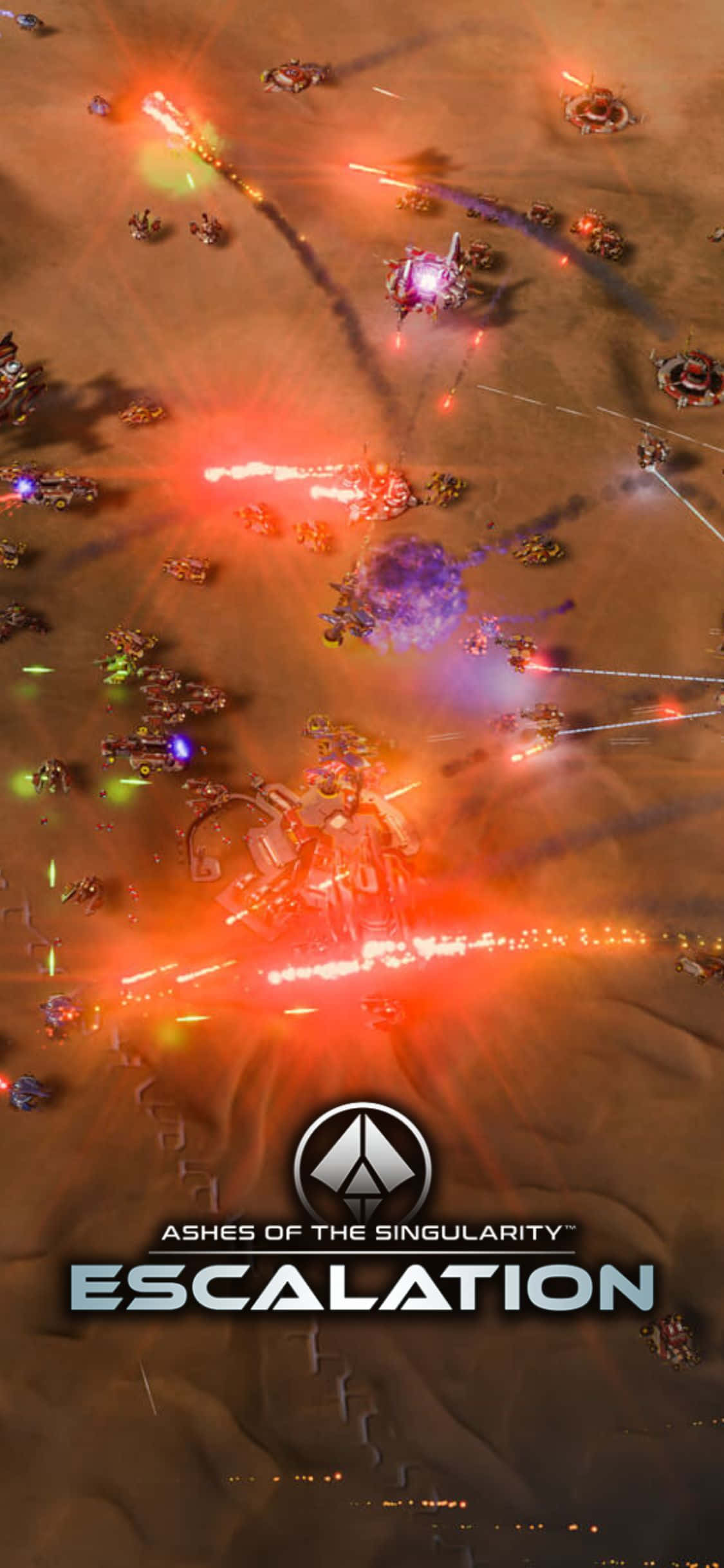 Изпробвай силите си с iPhone X в Ashes Of The Singularity Escalation Тапет