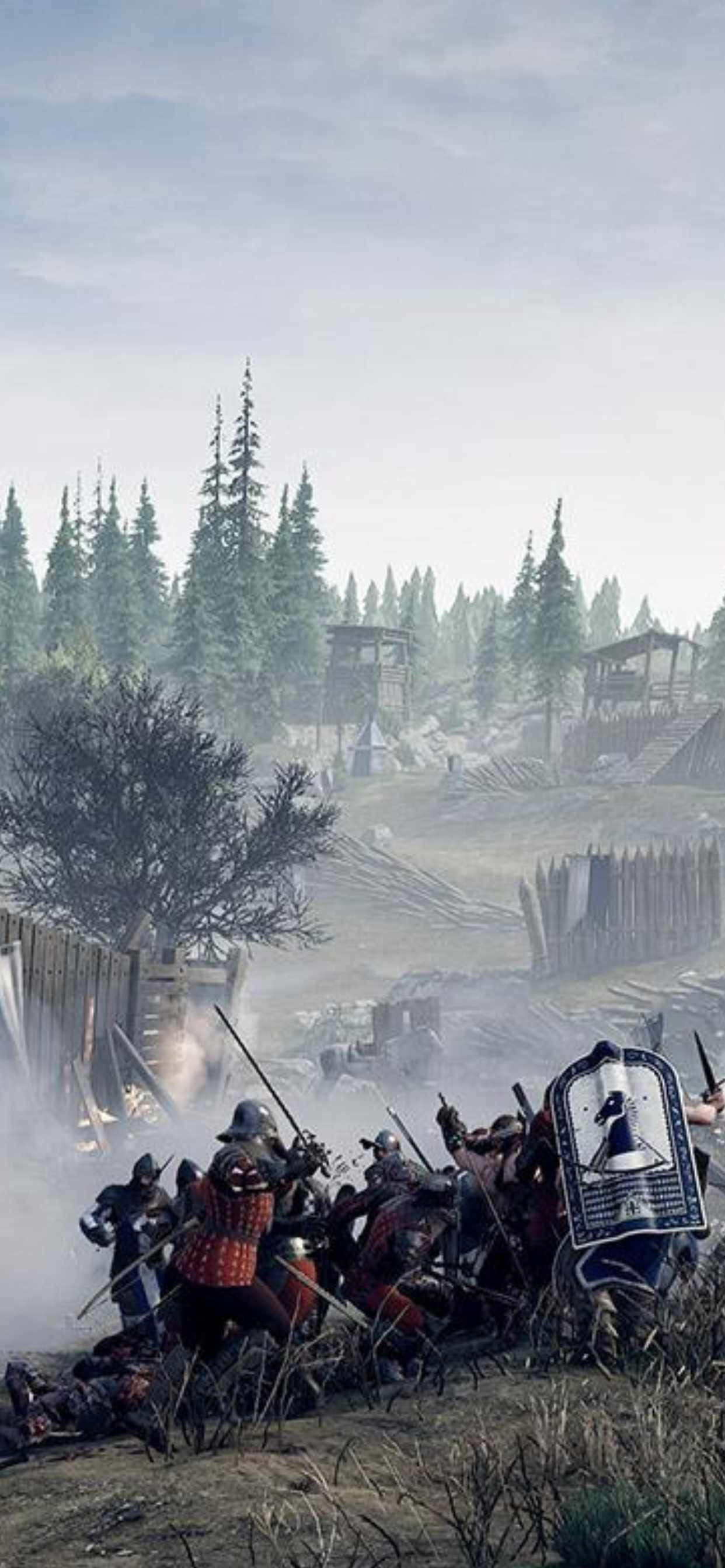 Изпъкнете от тълпата с iPhone Xs Max Mordhau Тапет