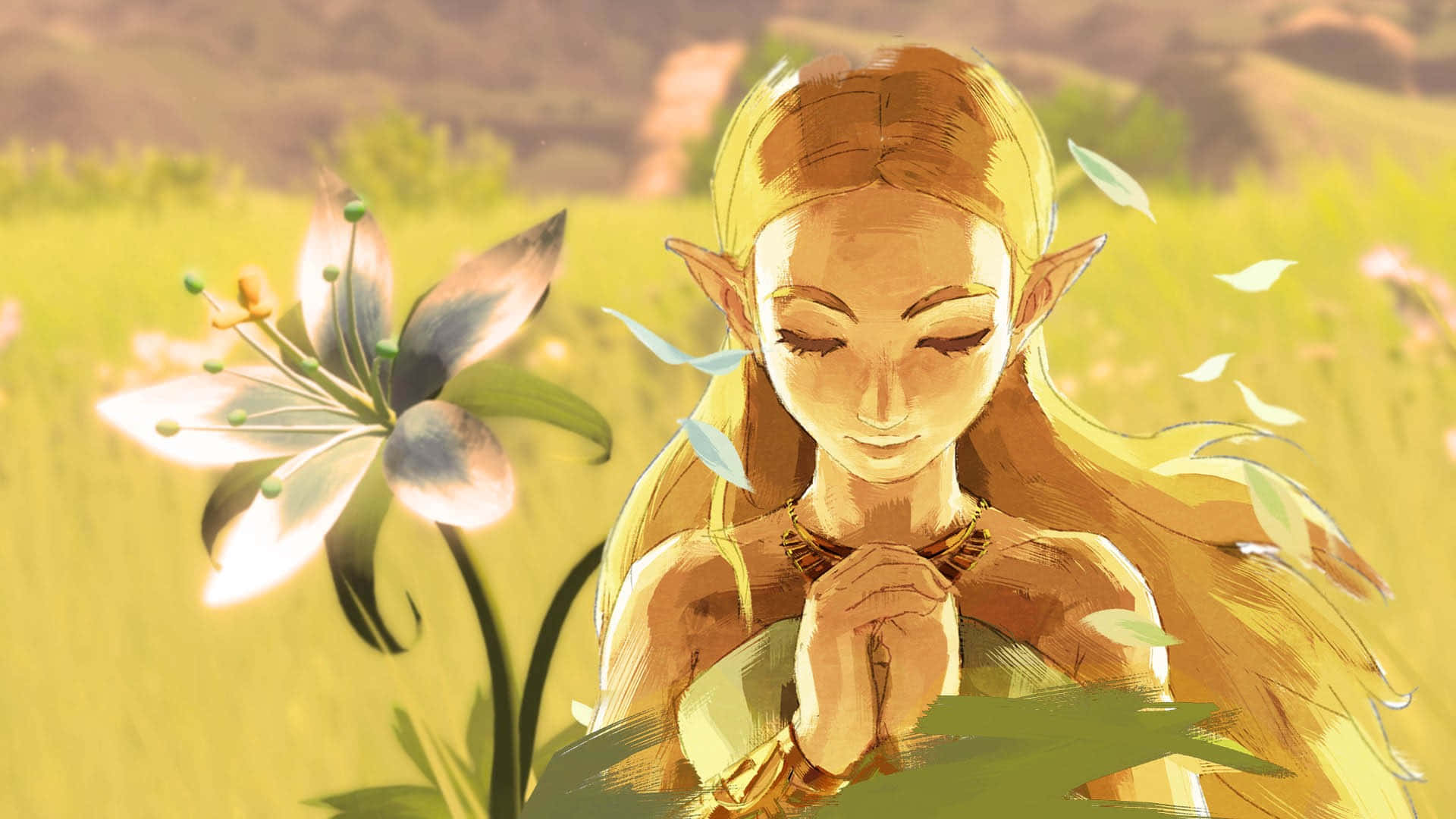 Изследвай мистериозния свят на Хайрул в The Legend of Zelda Тапет
