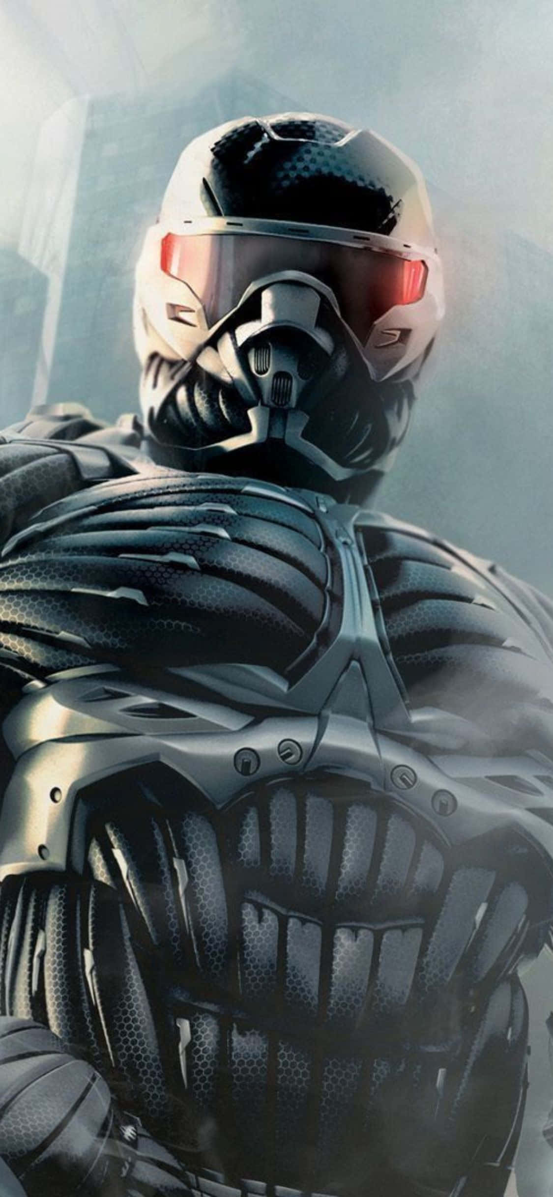 Изследвай футуристичен свят с Crysis 3 и iPhone X Тапет