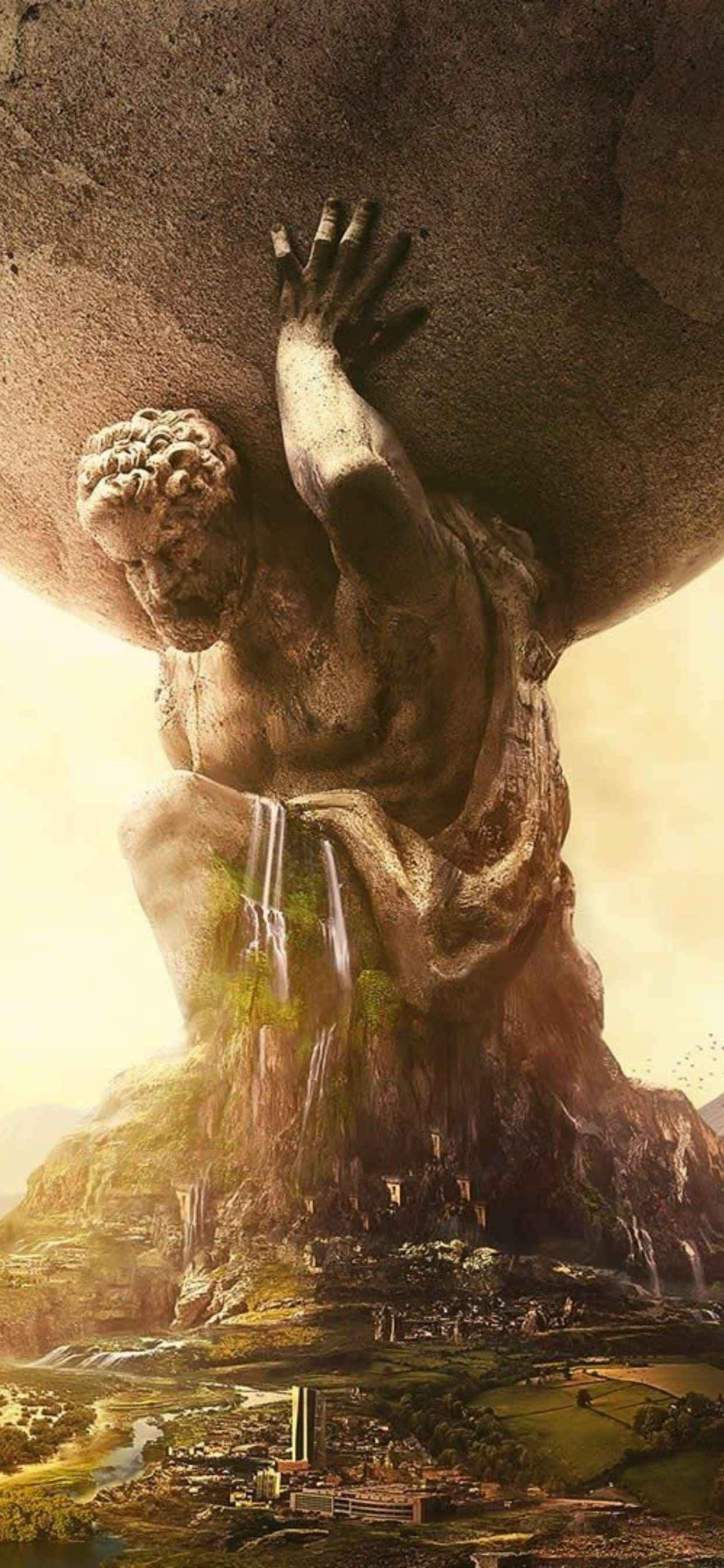 Изследуй древния свят на стратегия с iPhone XS Max и Civilization V Тапет