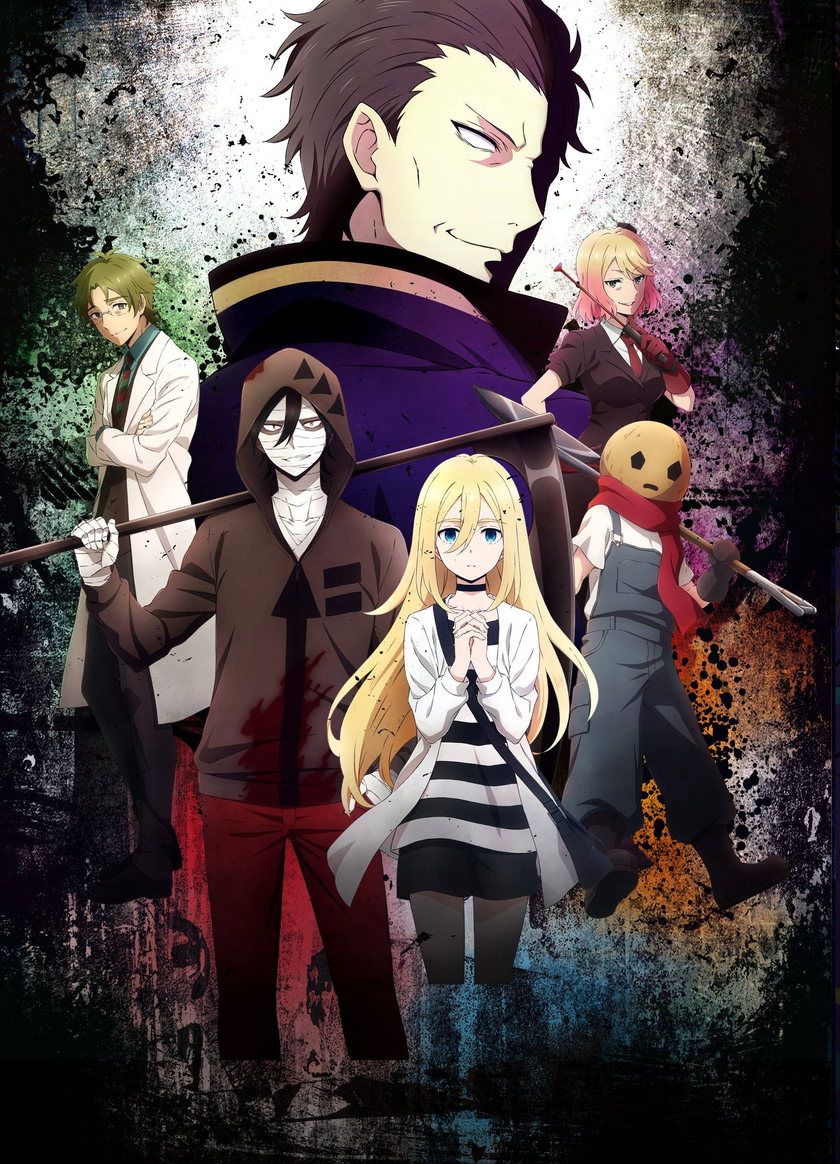 Изследвайте пресечението на ужас и напрежение в Angels Of Death Тапет