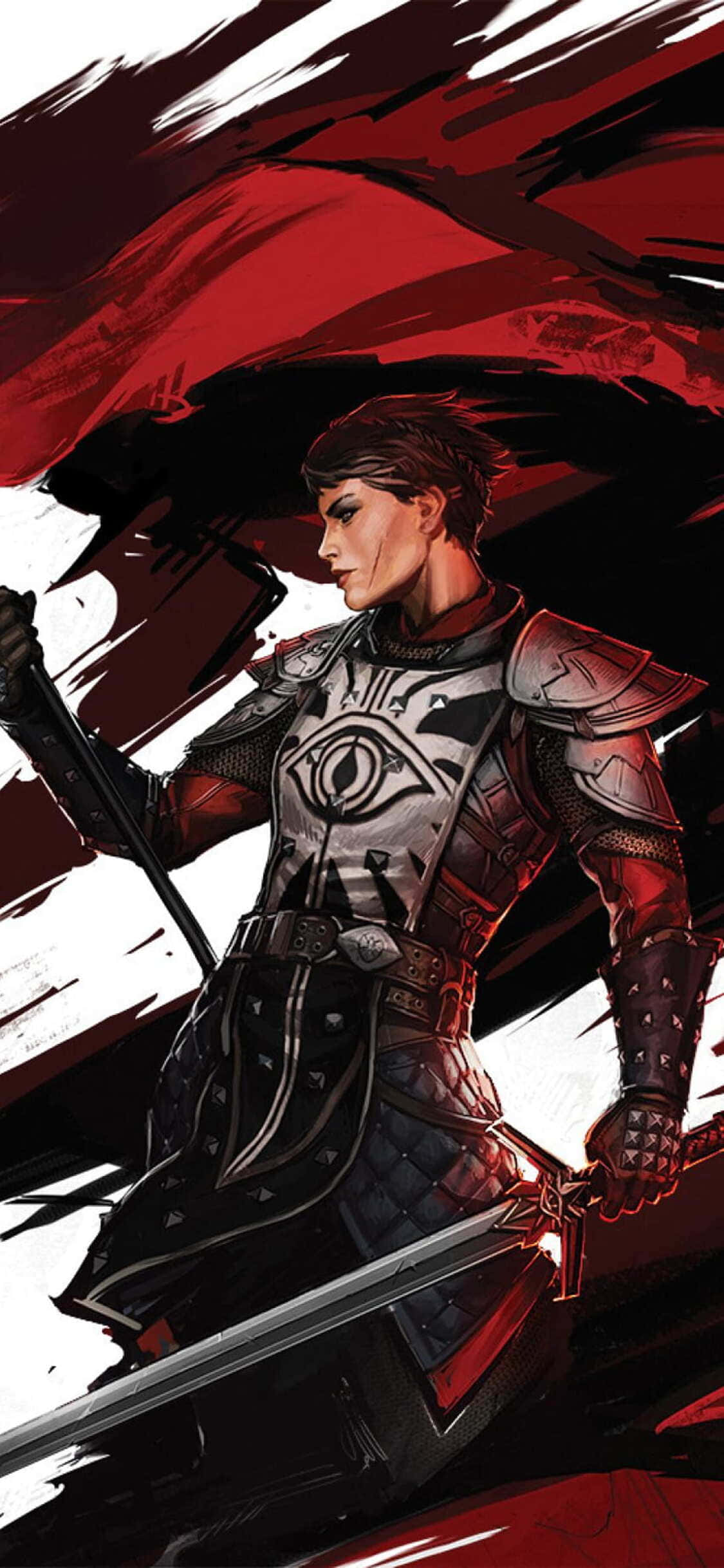Изследвай света на Dragon Age Inquisition с нови iPhone Xs Тапет