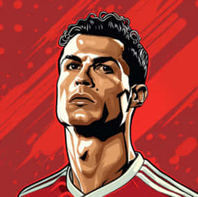 Кристиано Роналдо, CR7, футбол, GOAT, Роналдо, Червено, Мощен, Футбол, Естетика