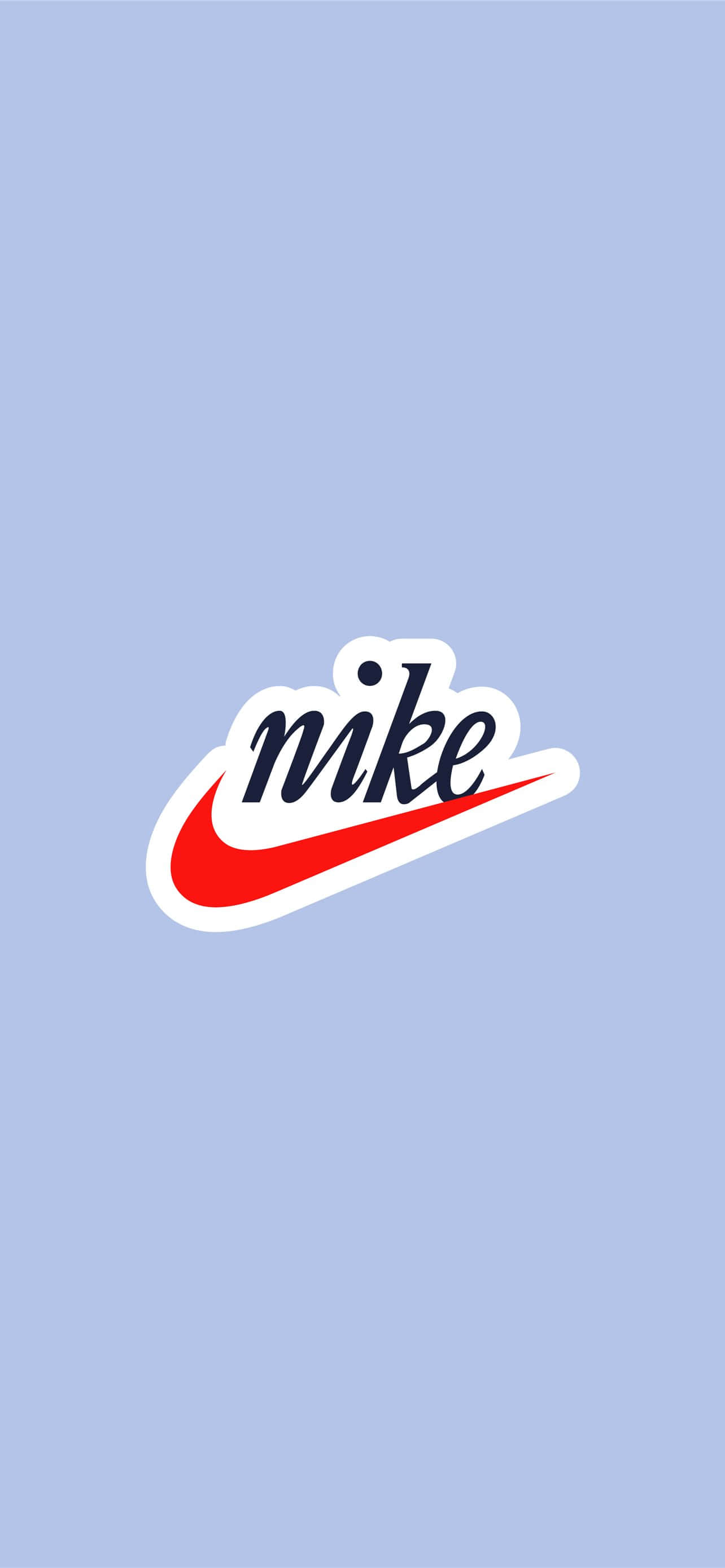 Иконичния син Nike лого Тапет