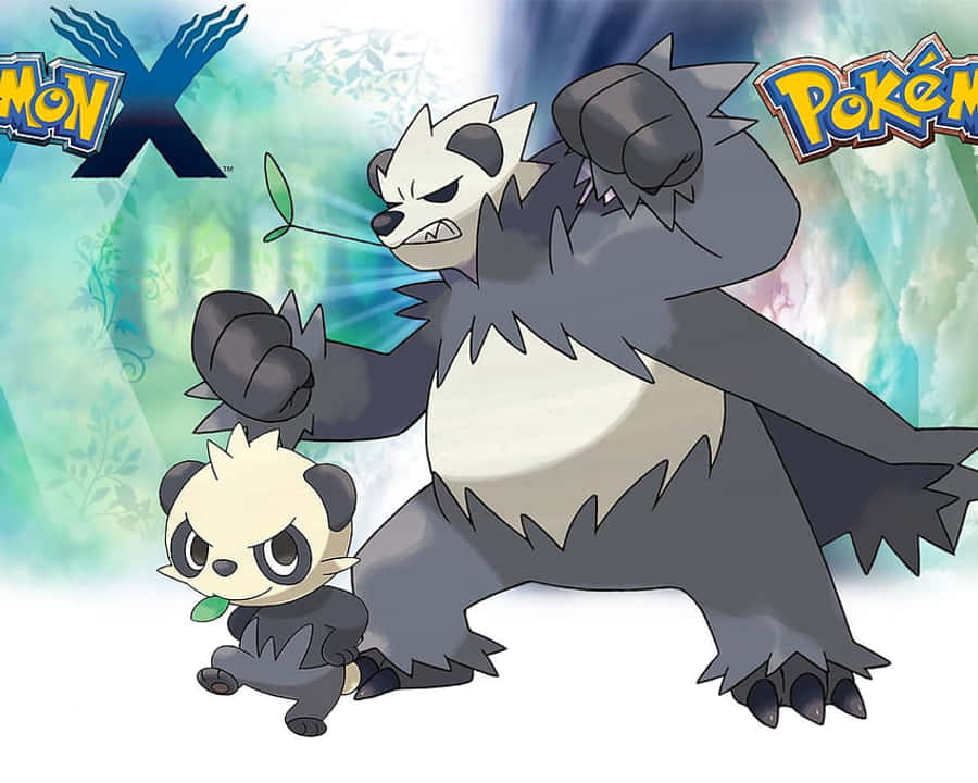 Интензивно време за битка с Панчам и Пангору, Покемон X и Y Тапет