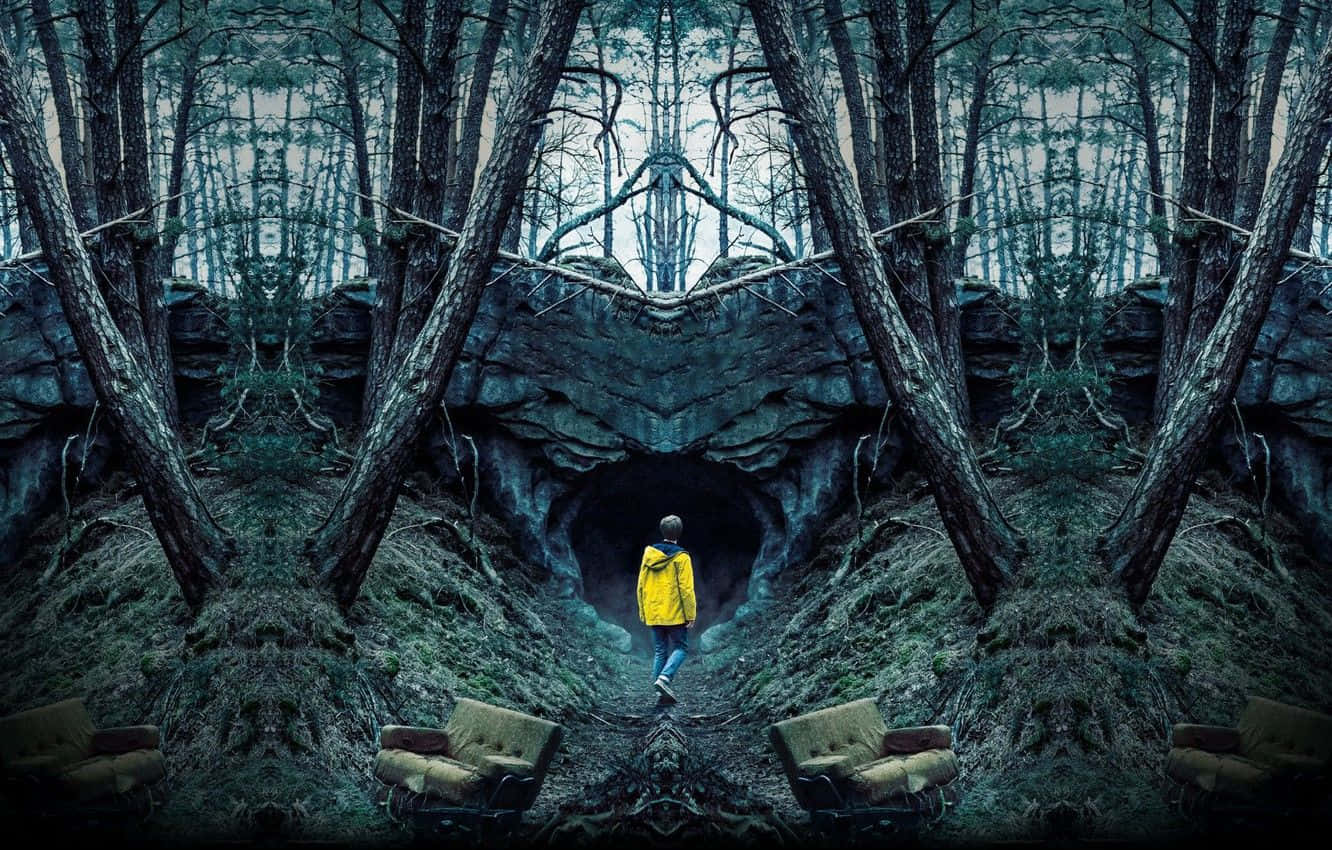Йонас в гората от сериала Dark на Netflix Тапет