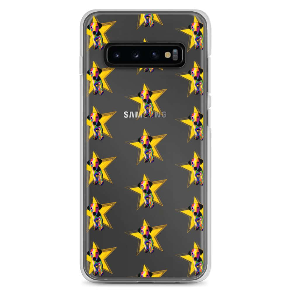 Калъф за Samsung Galaxy S10 с жълти звезди Тапет
