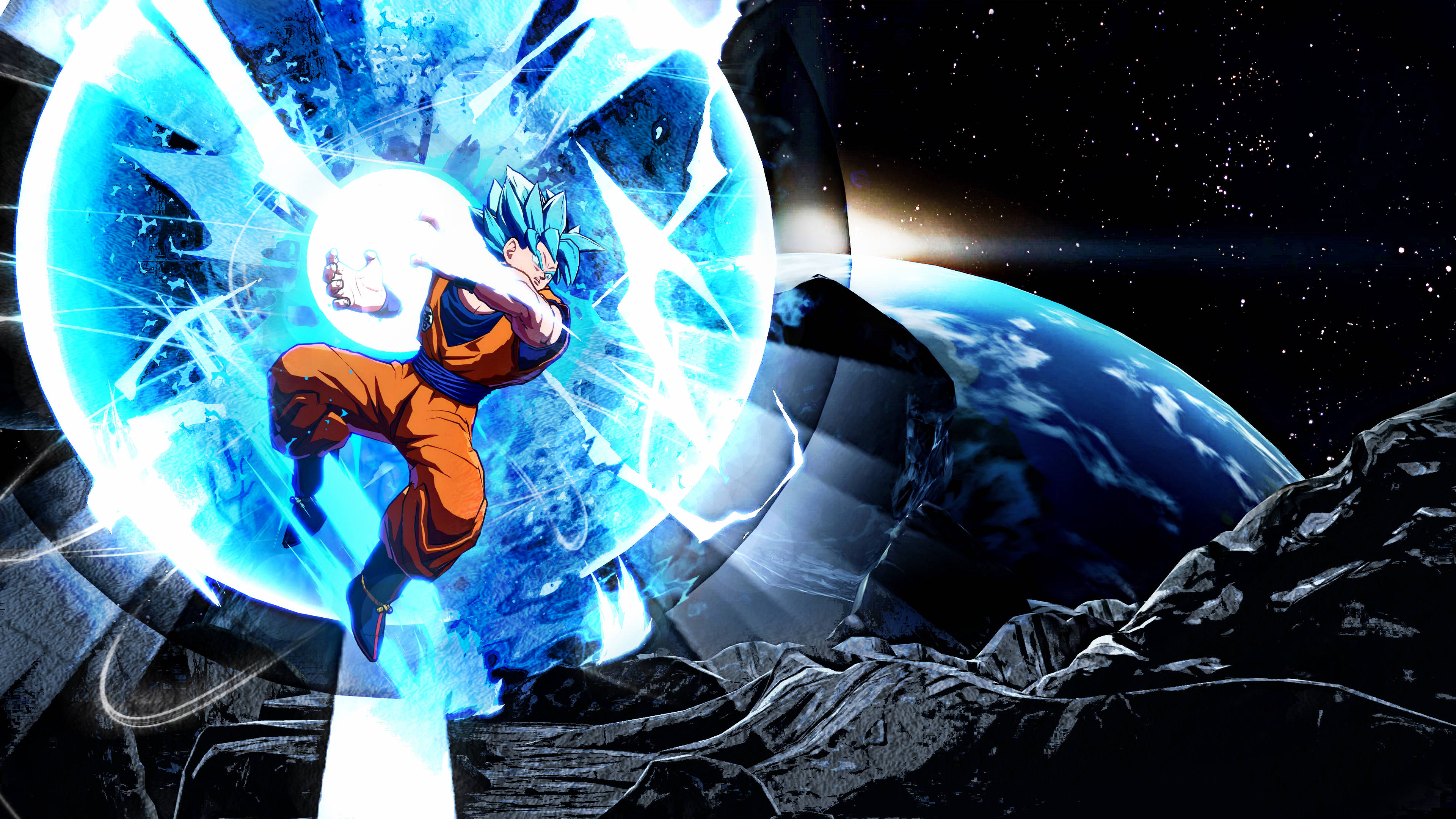 Камехамеха на Гоку DBZ 4K Тапет