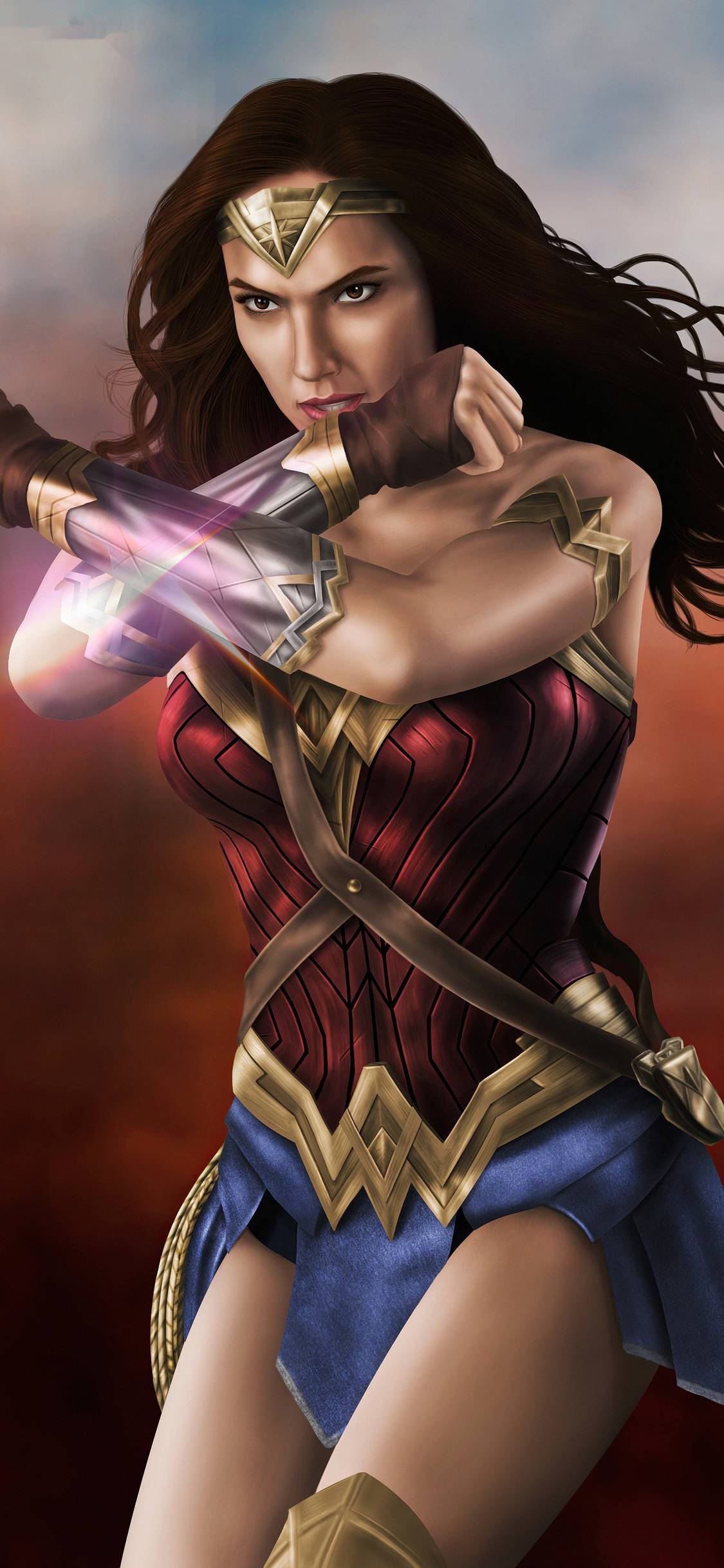Класична поза на Wonder Woman 1984 Тапет