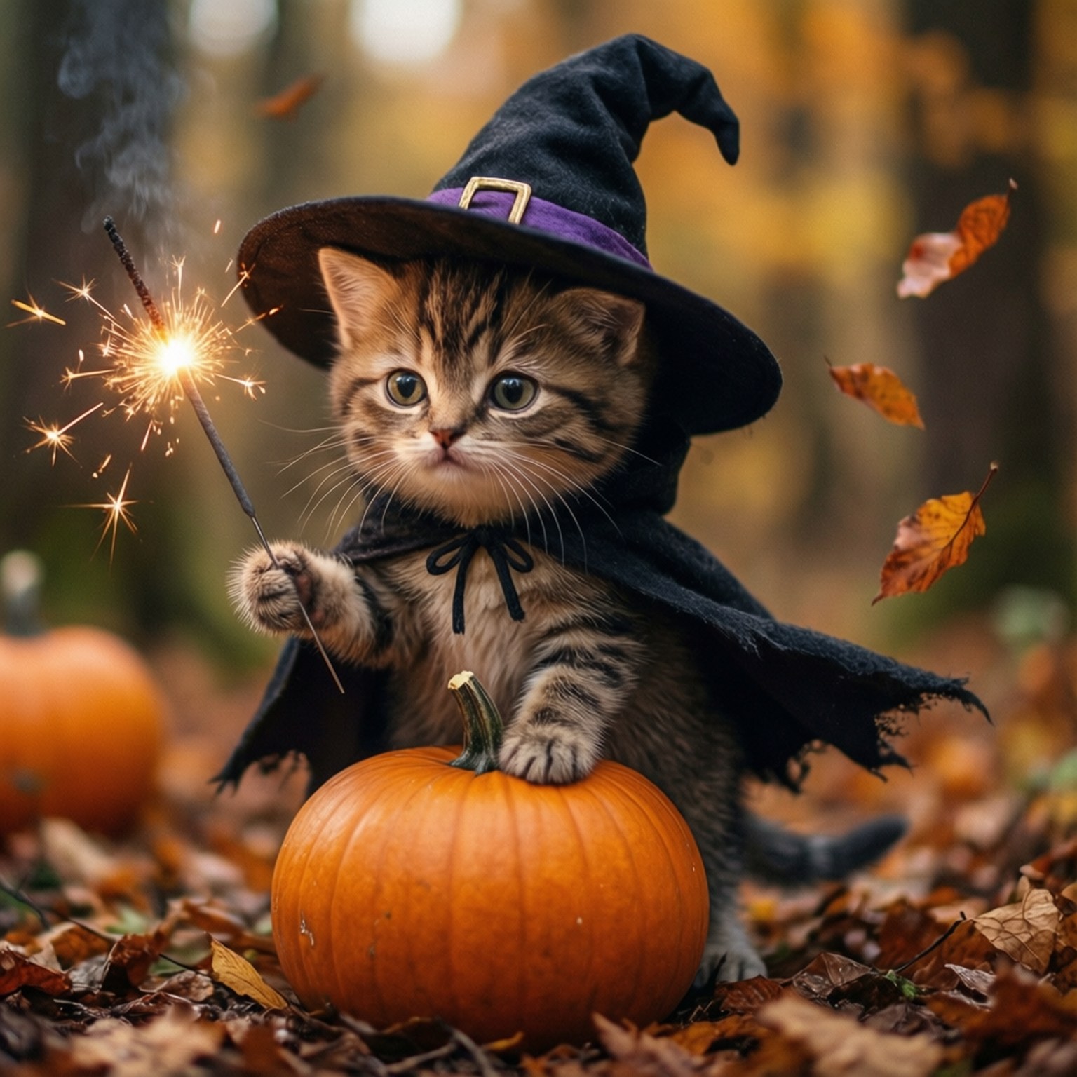Котка вещица Тапет