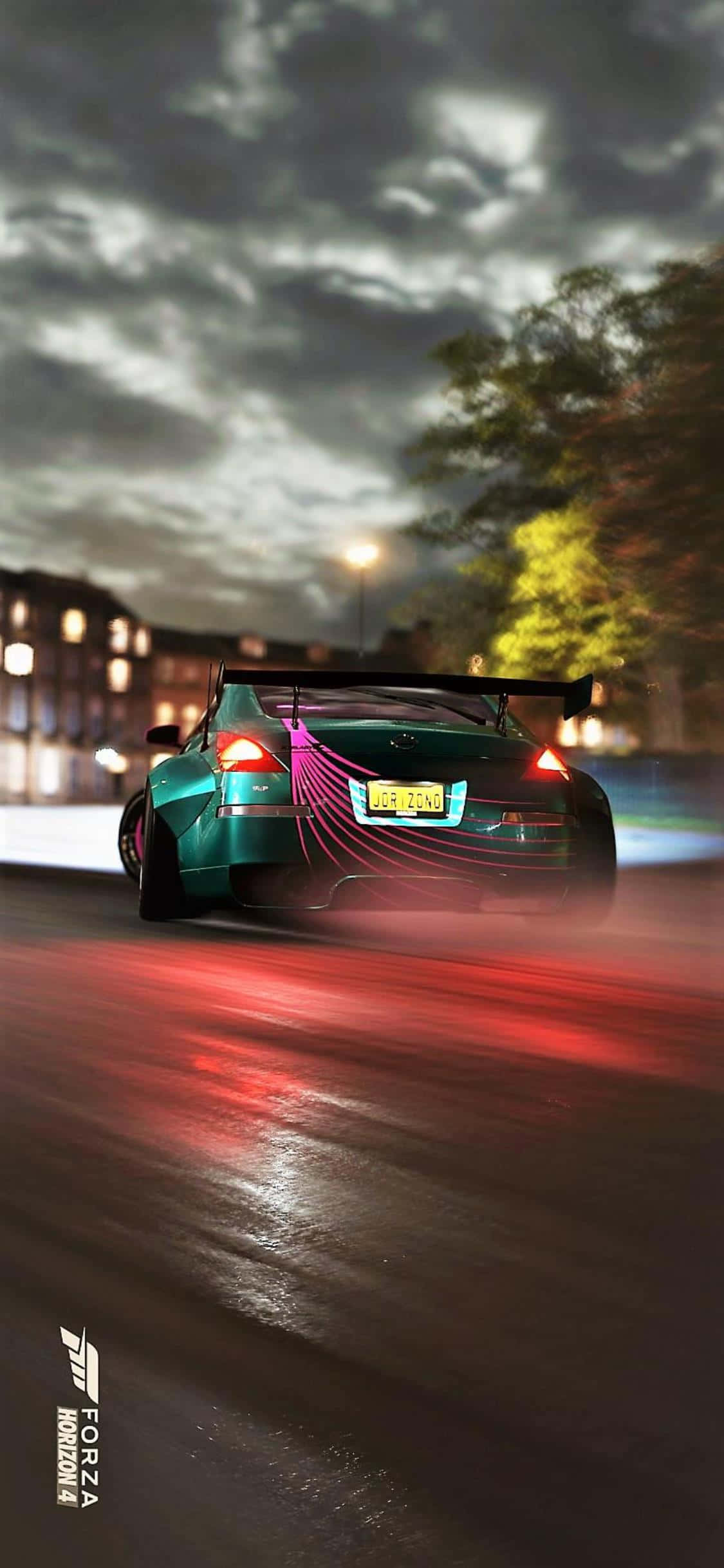 Красив вид на живителния Ignition Festival през състезание в новата игра Forza Horizon 4. Тапет