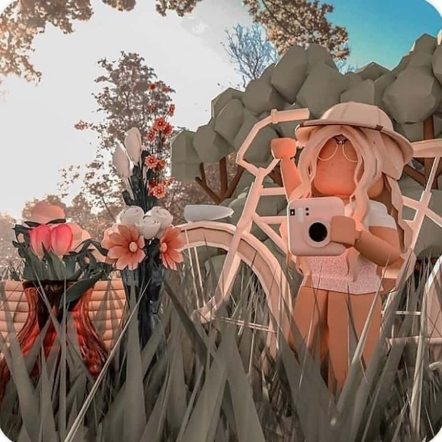 Креативна естетика на Roblox сграда! Тапет