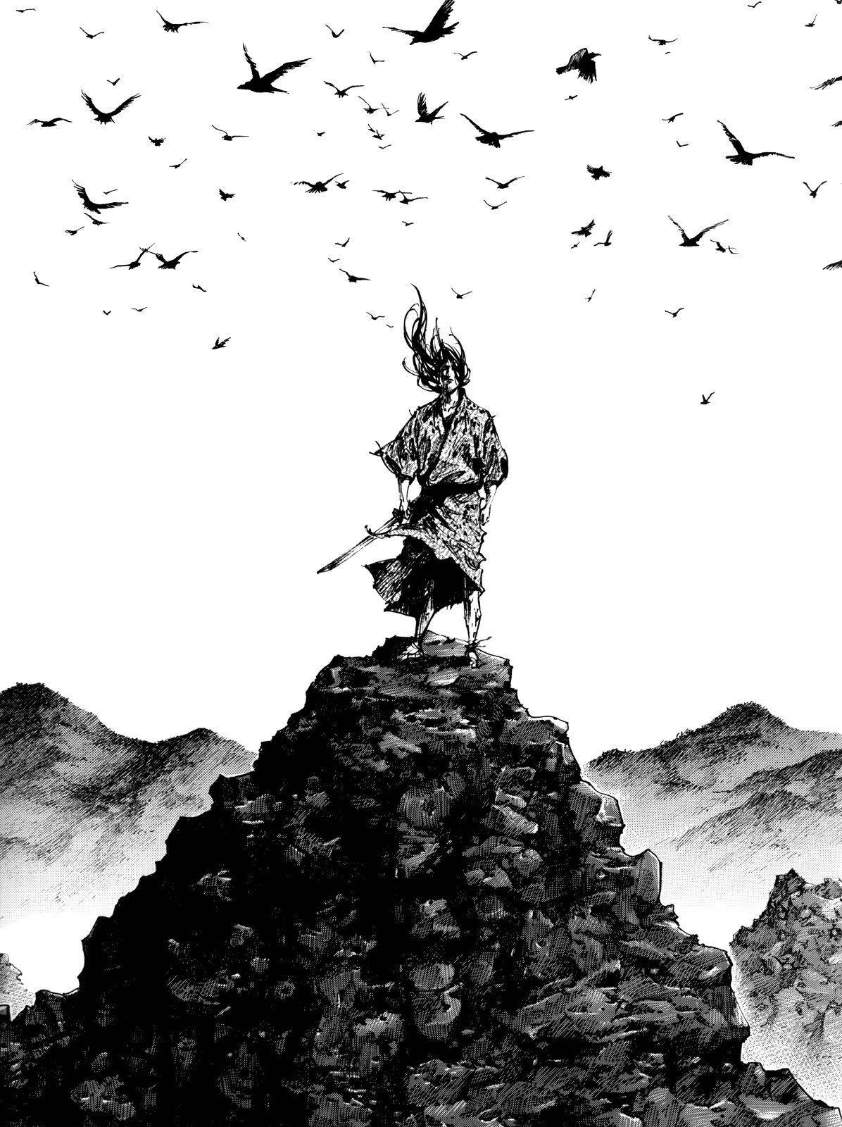 Летящи гарвани от Vagabond Тапет