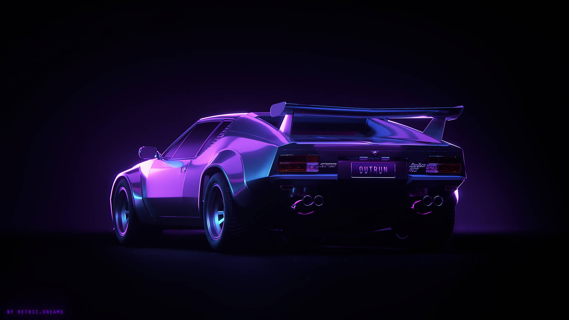 Лилава Pontiac Естетика 4K Автомобил — Кола 4K GIF Тапет