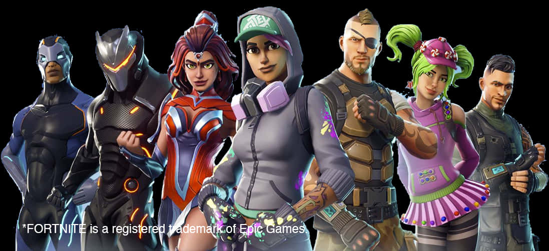 Линейка герои от Fortnite Тапет