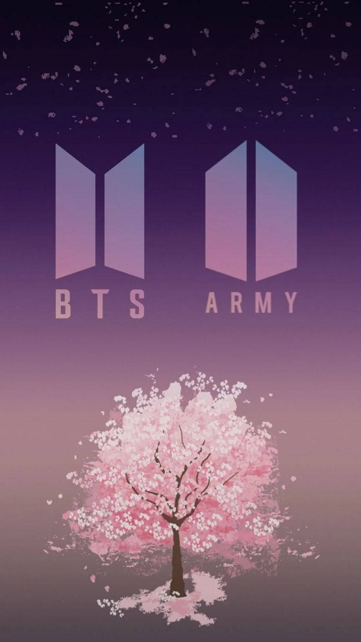 Тапет с лого на BTS и ARMY