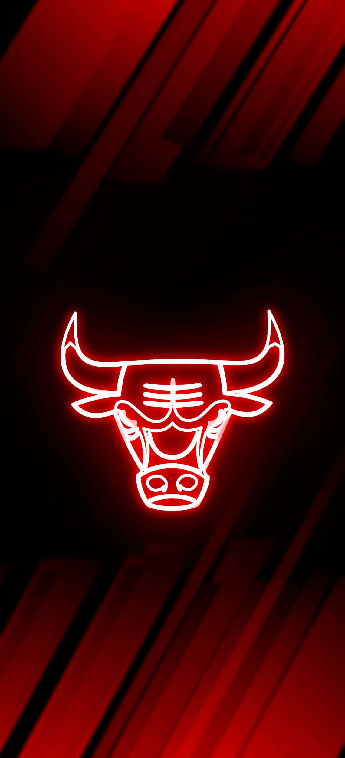 лого на Chicago Bulls на червен фон Тапет