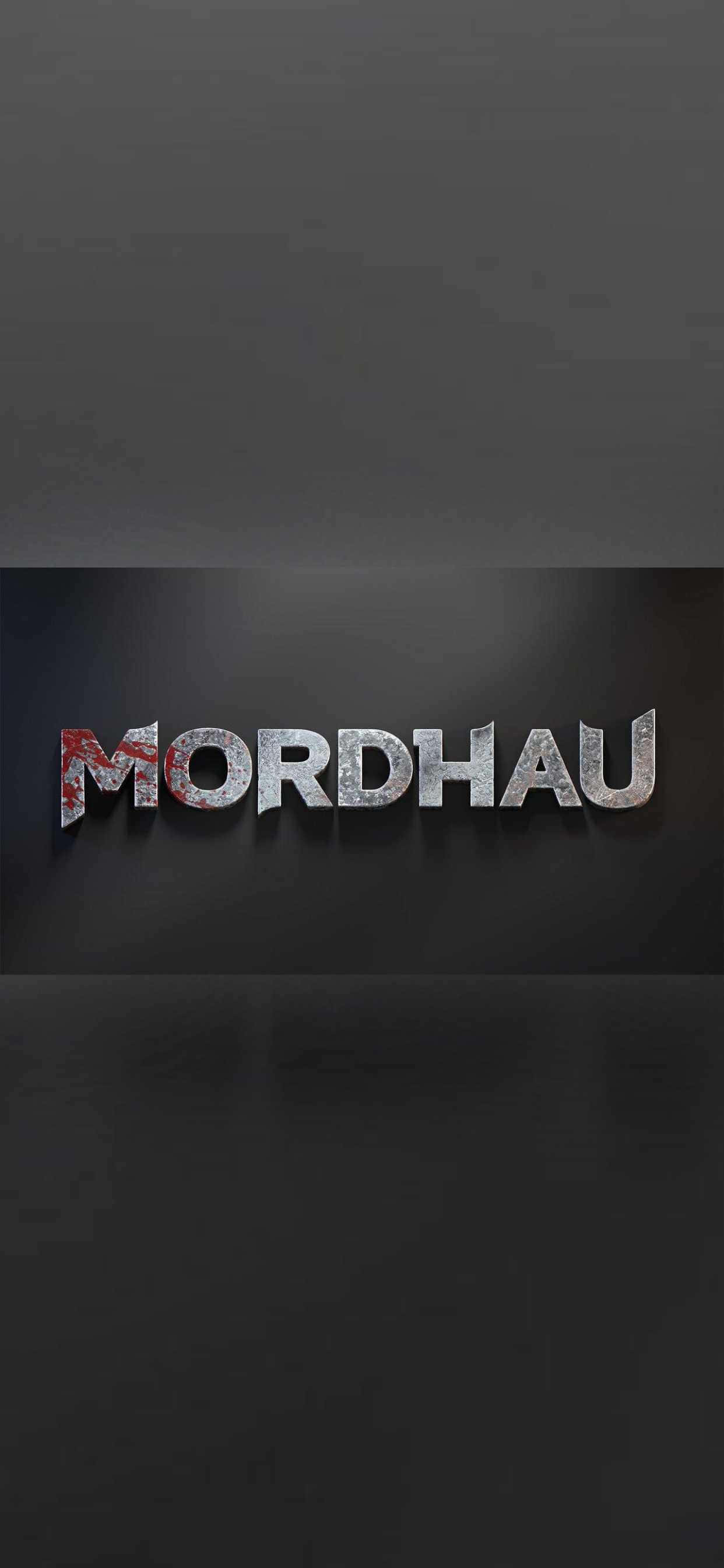 лого на mordhau на тъмен фон Тапет