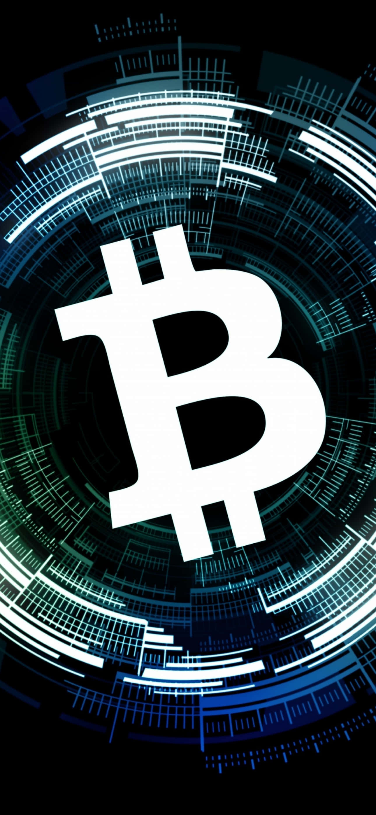 лого на биткойн на черен фон Тапет