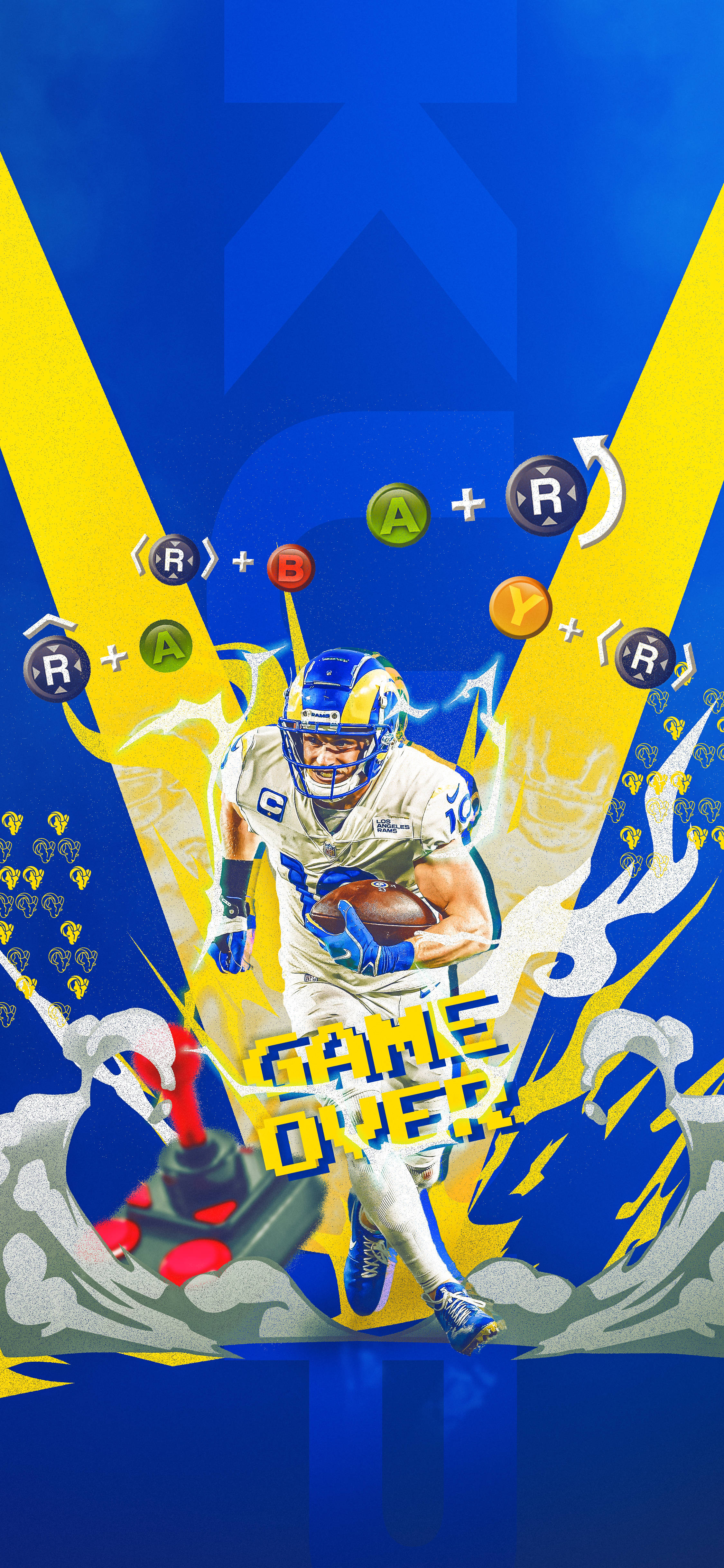 Los Angeles Rams Край на игра Тапет