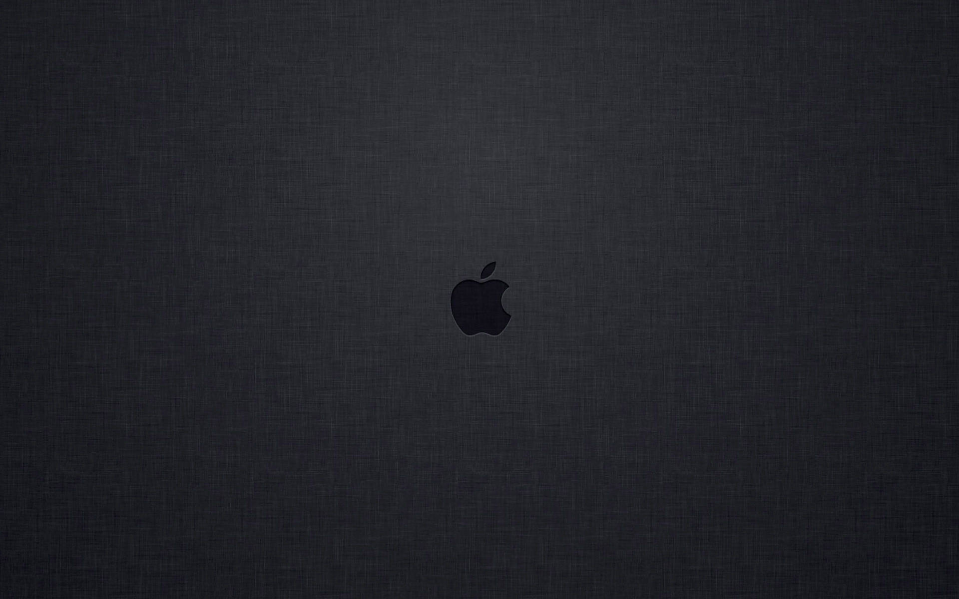 Малко черно лого на Apple Mac Тапет