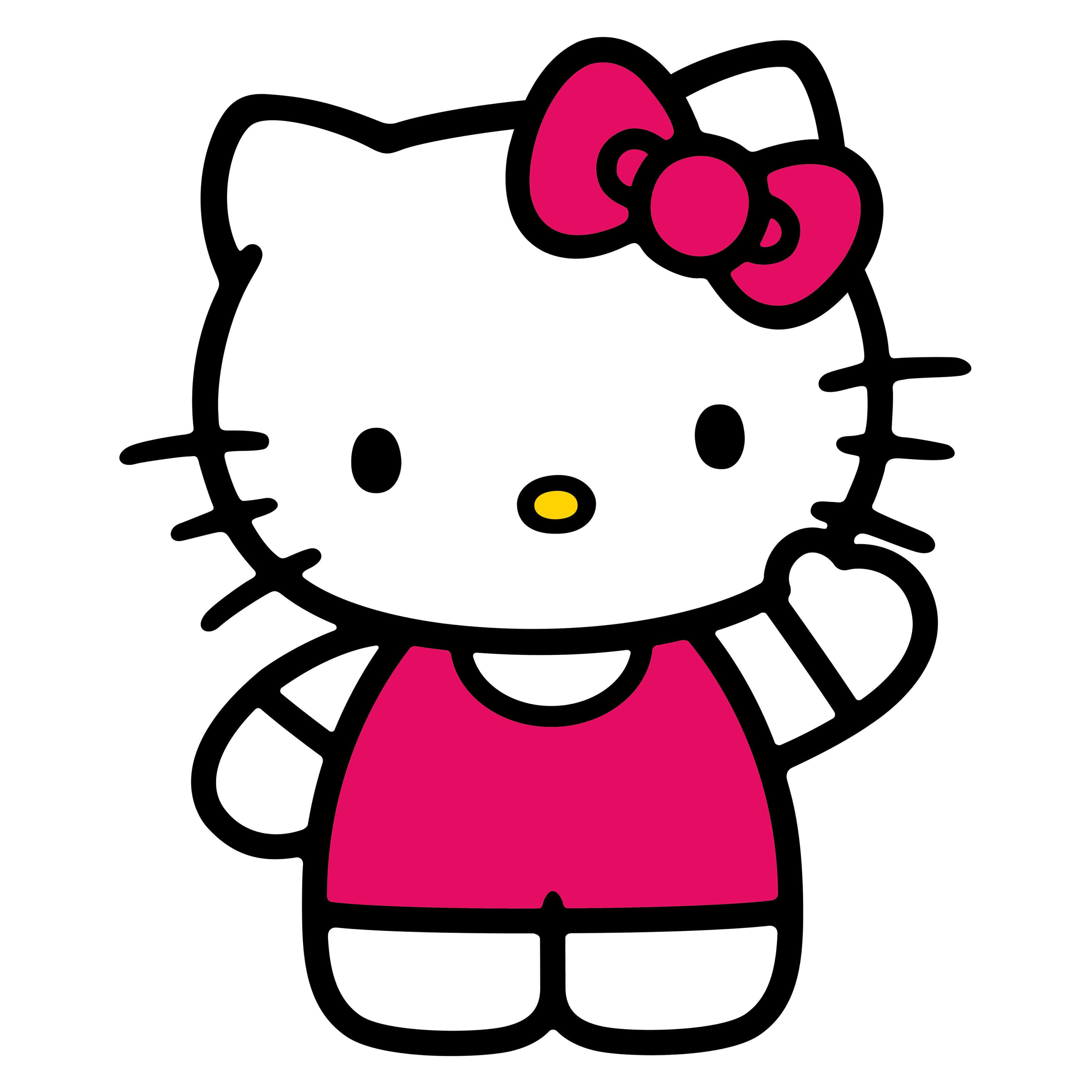Махаща Hello Kitty на розов фон Тапет