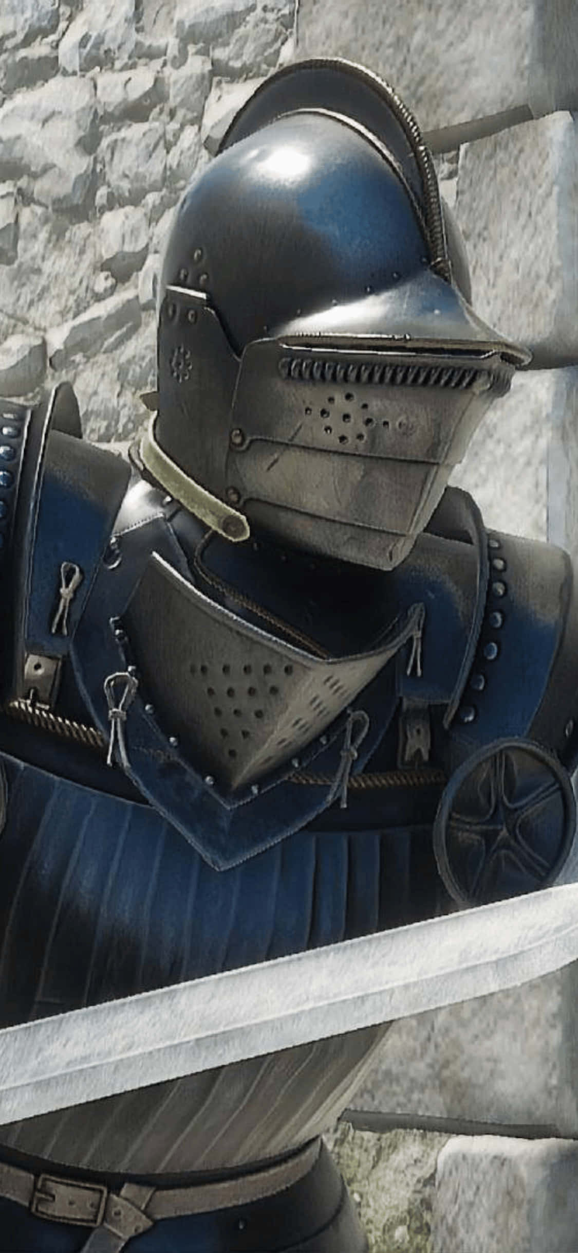 Метална броня воин iPhone Xs Mordhau фон Тапет